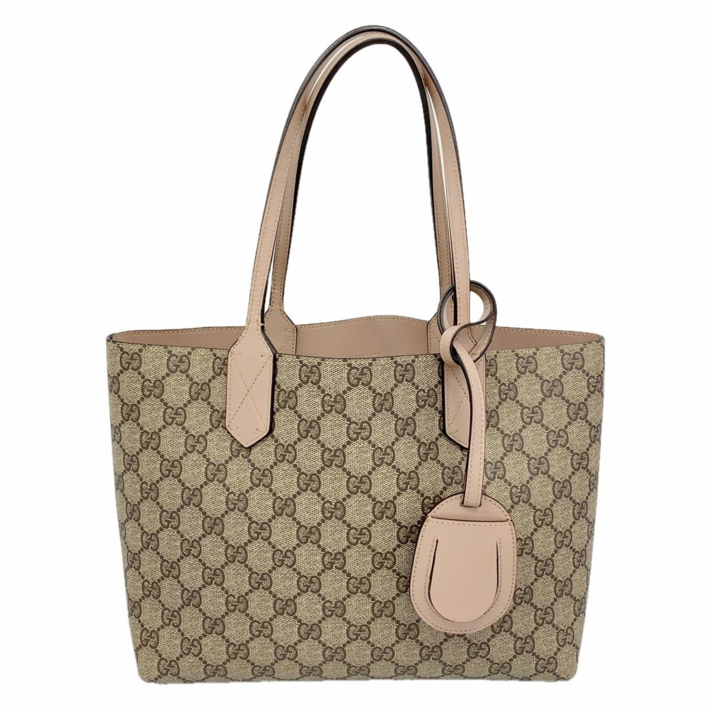 Gucci Beige Pink Pvc Tote Bag