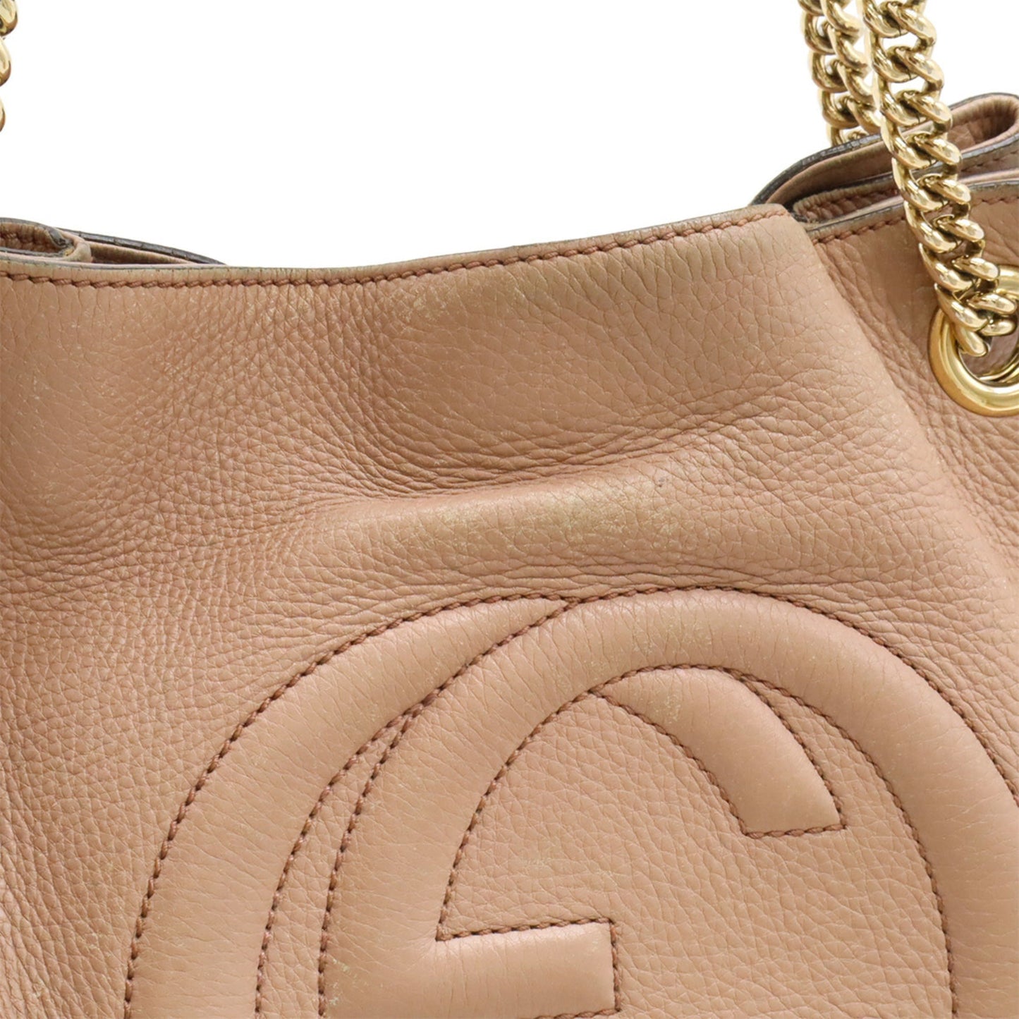 Gucci Pink Leather Shoulder Bag Tote Bag