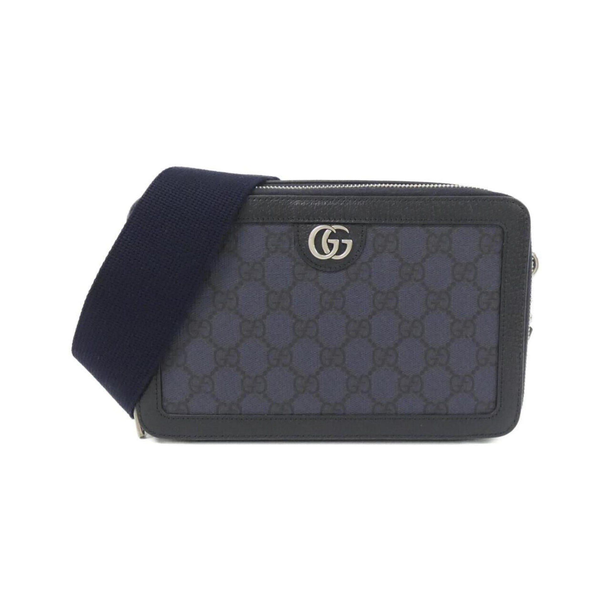 Gucci Black Blue Gg Supreme Shoulder Bag