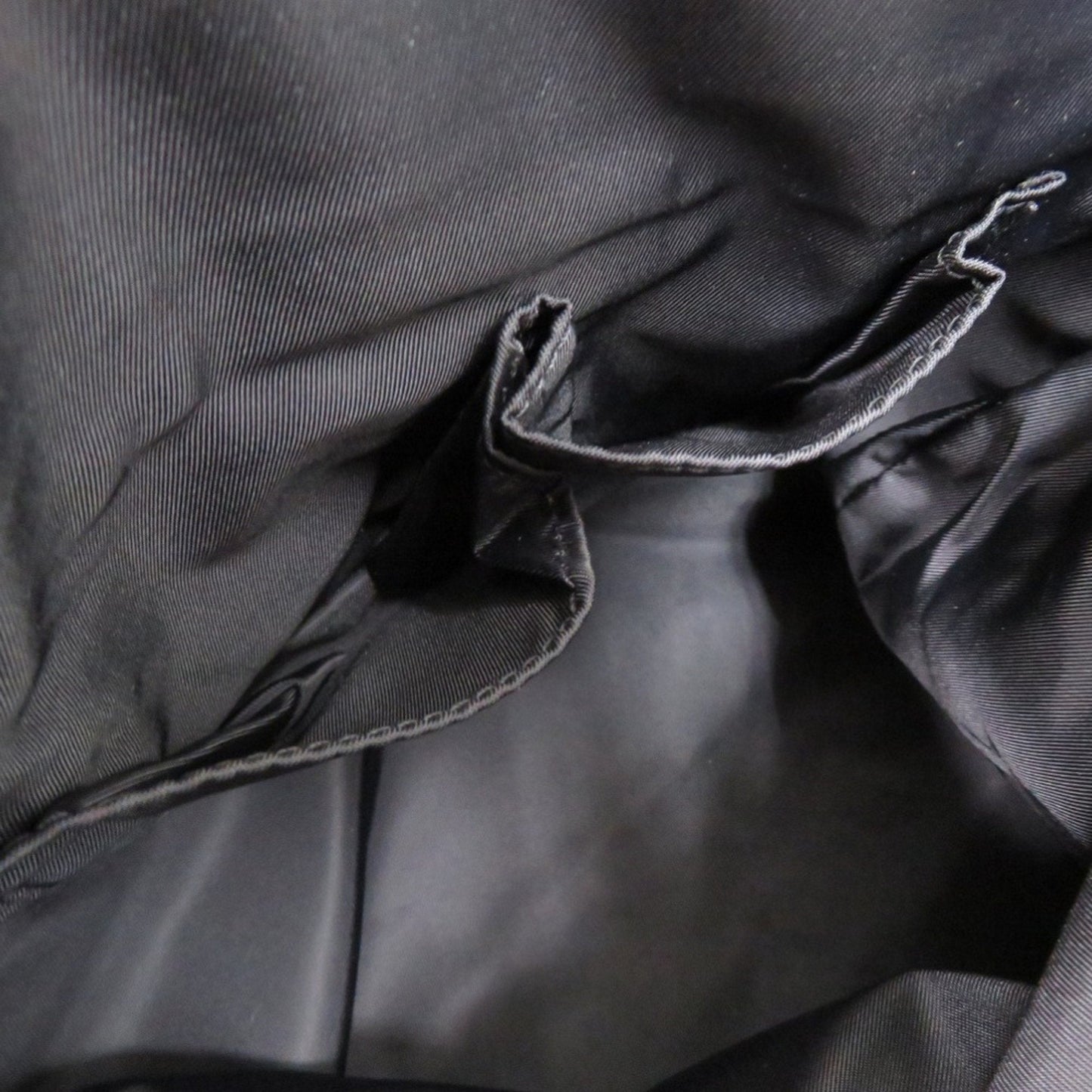 Gucci Black Leather Nylon Shoulder Bag