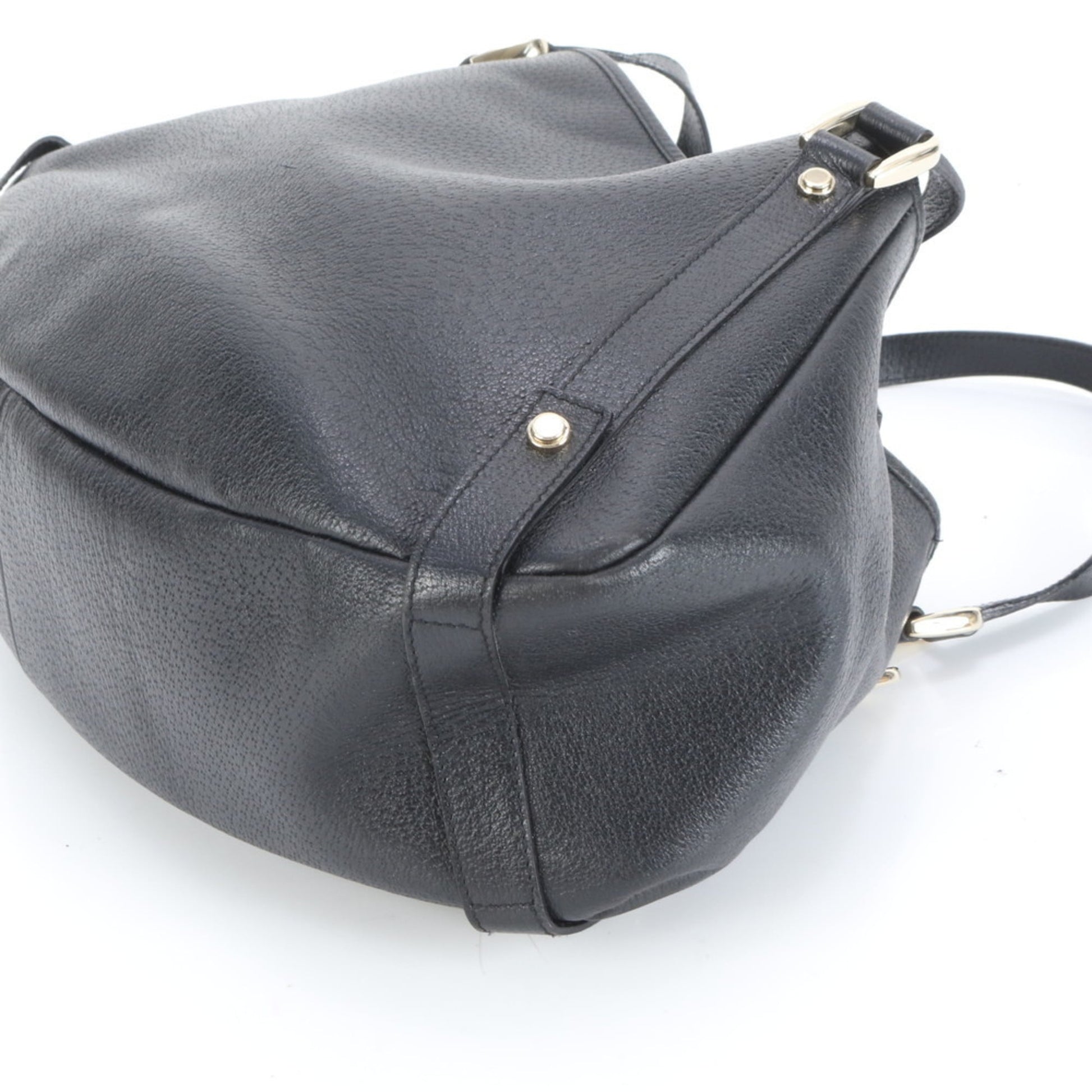 Gucci Black Leather Tote Bag