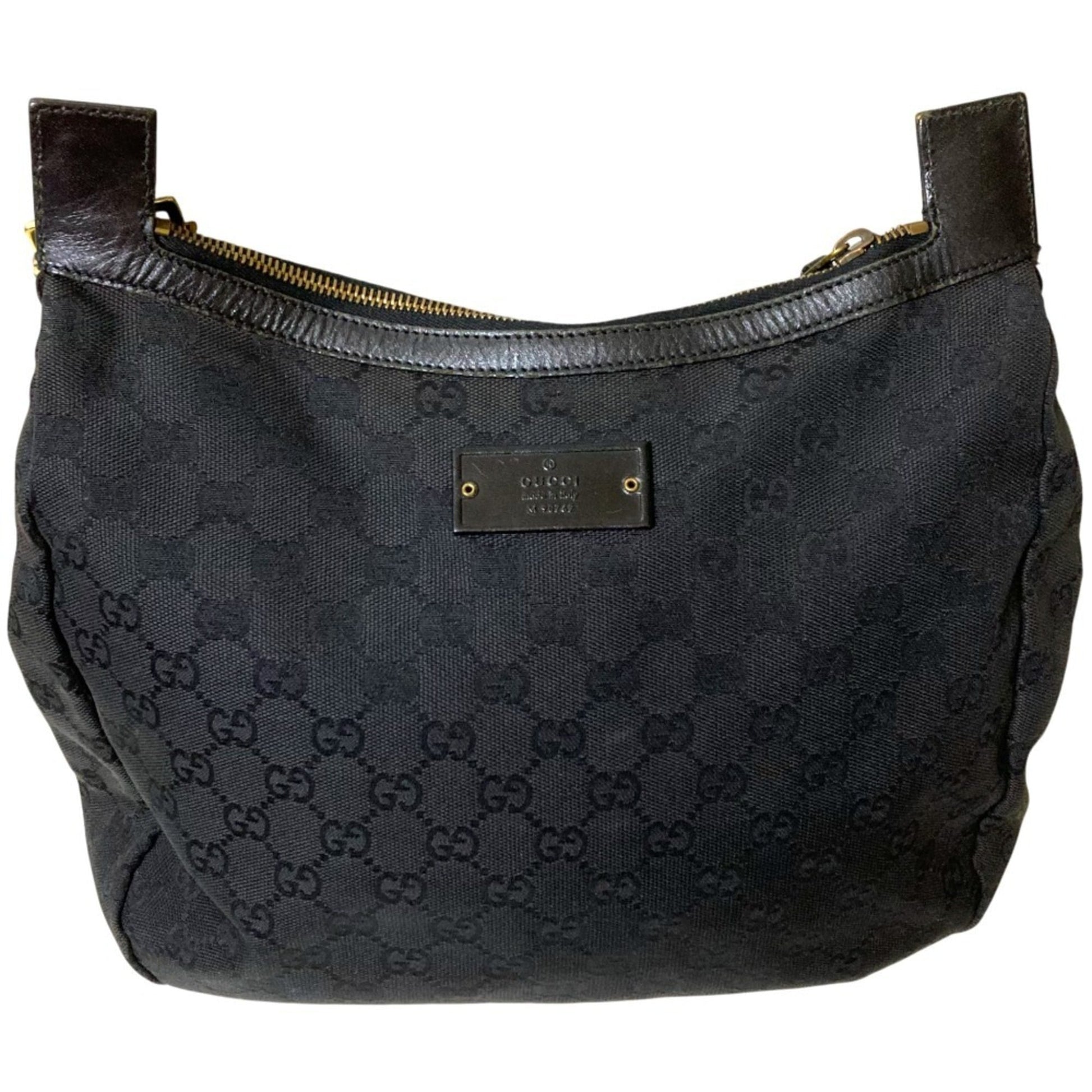 Gucci Black Canvas Shoulder Bag