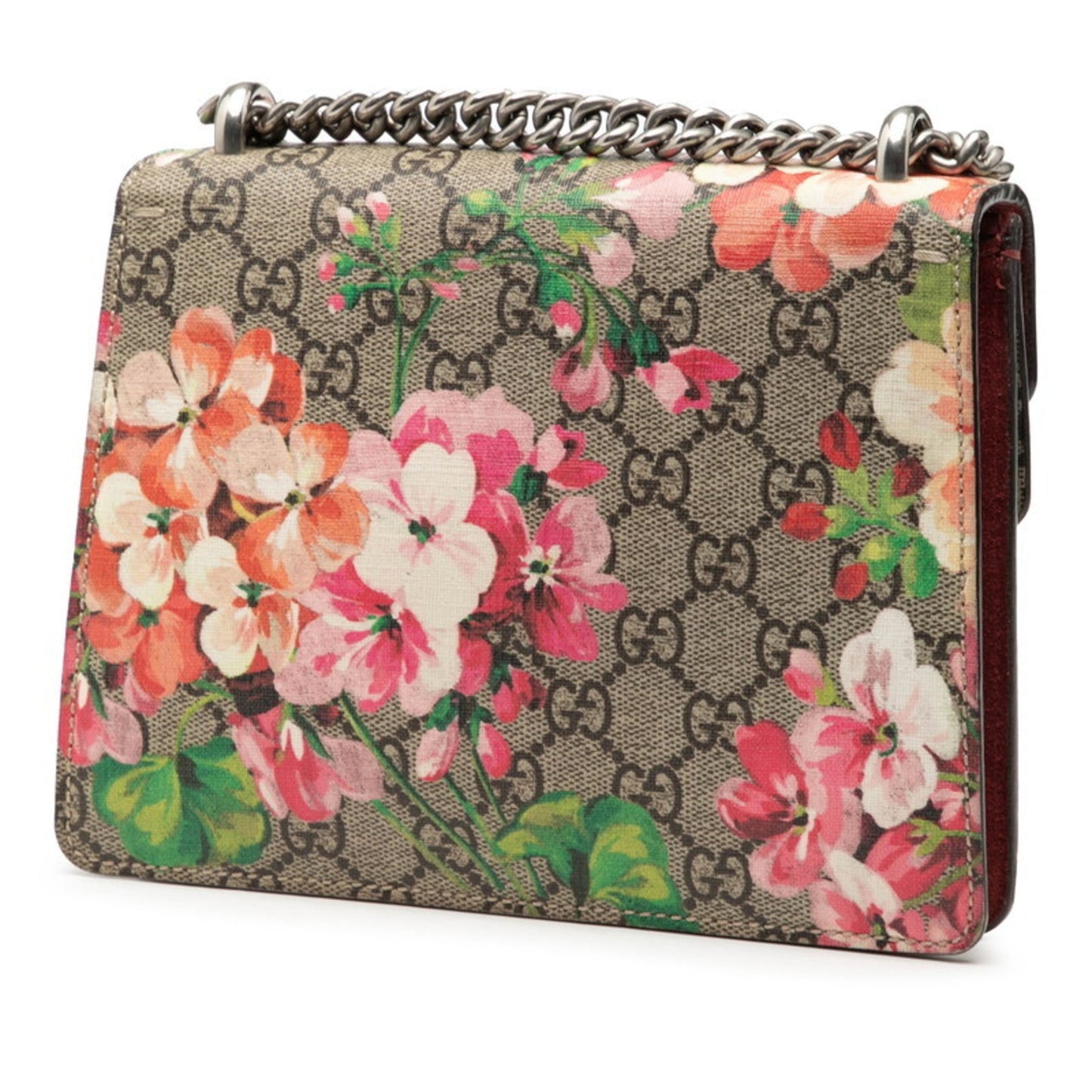 Gucci Beige Multi-Color Pvc Suede Shoulder Bag