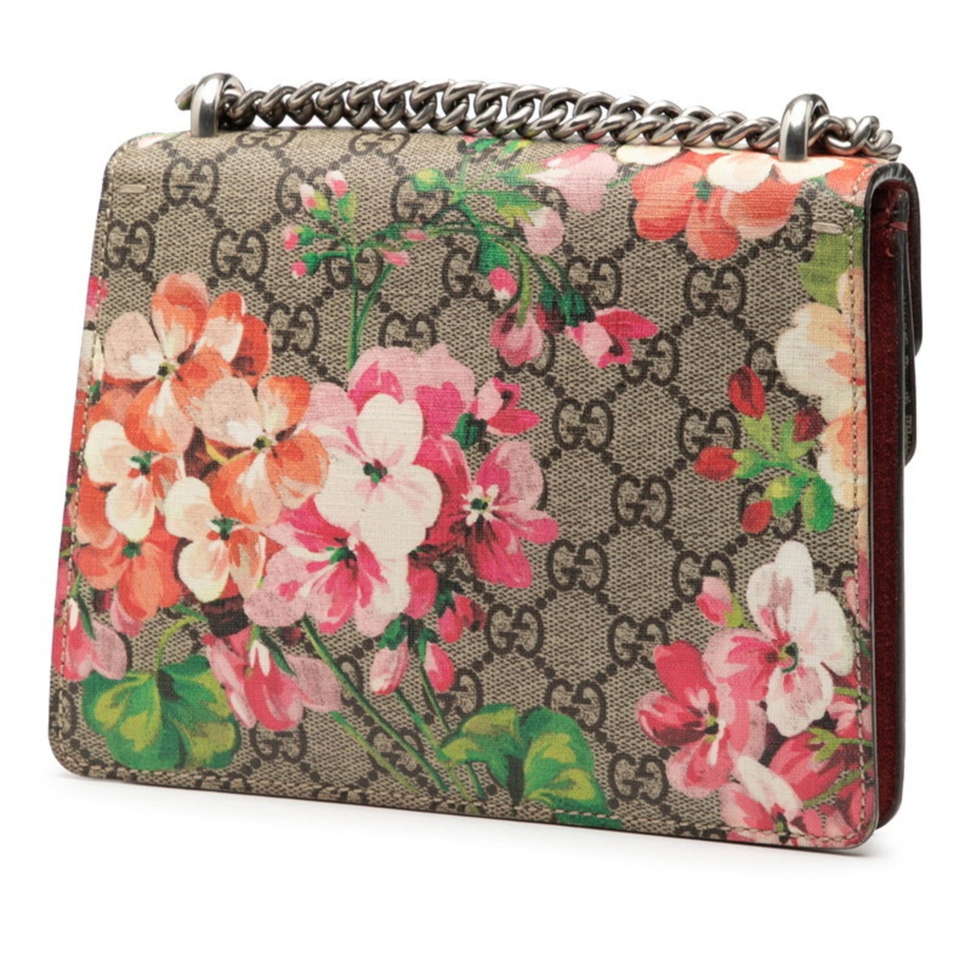 Gucci Beige Multi-Color Pvc Suede Shoulder Bag