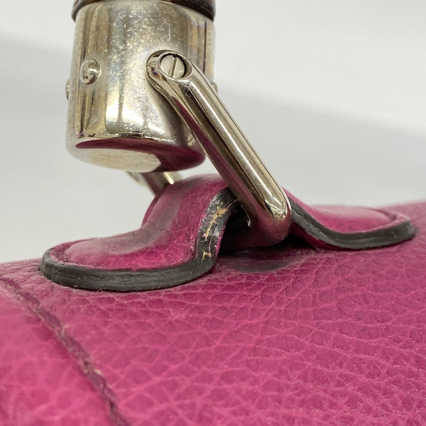 Gucci Purple Leather Handbag
