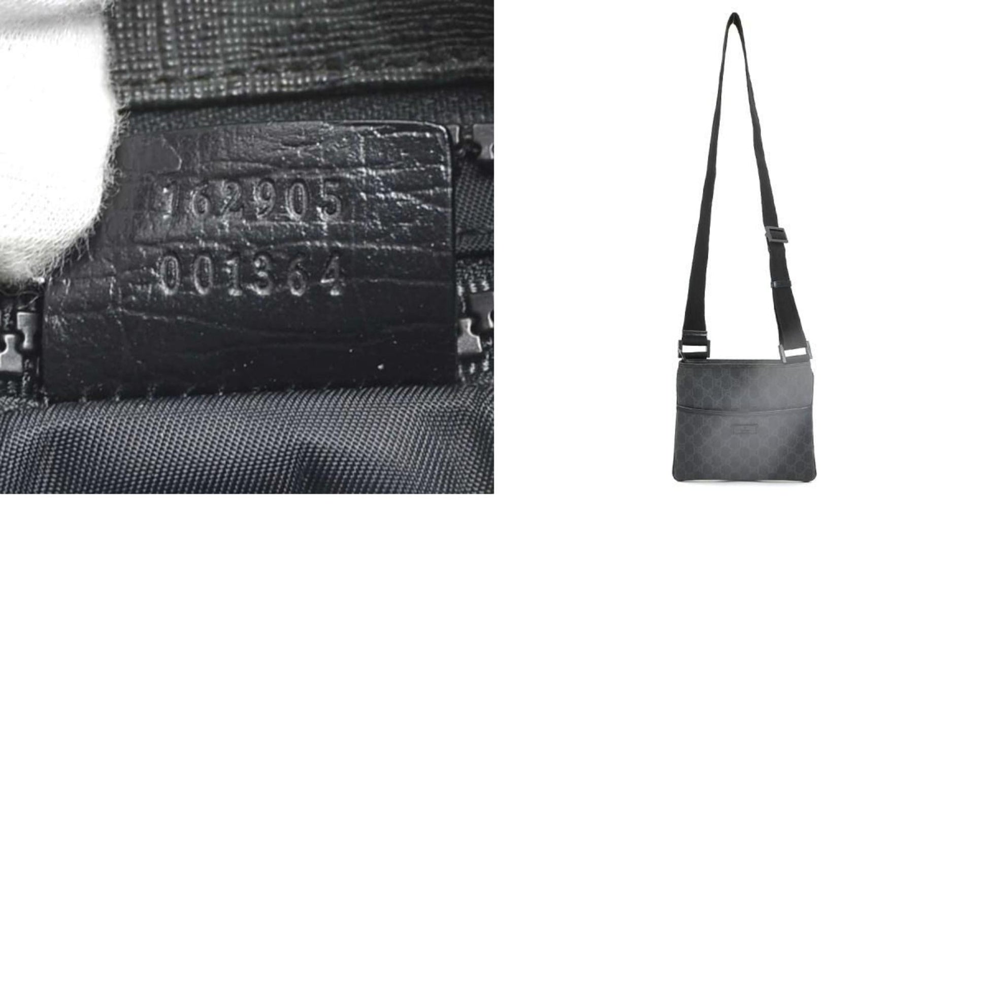 Gucci Black Gg Supreme Shoulder Bag
