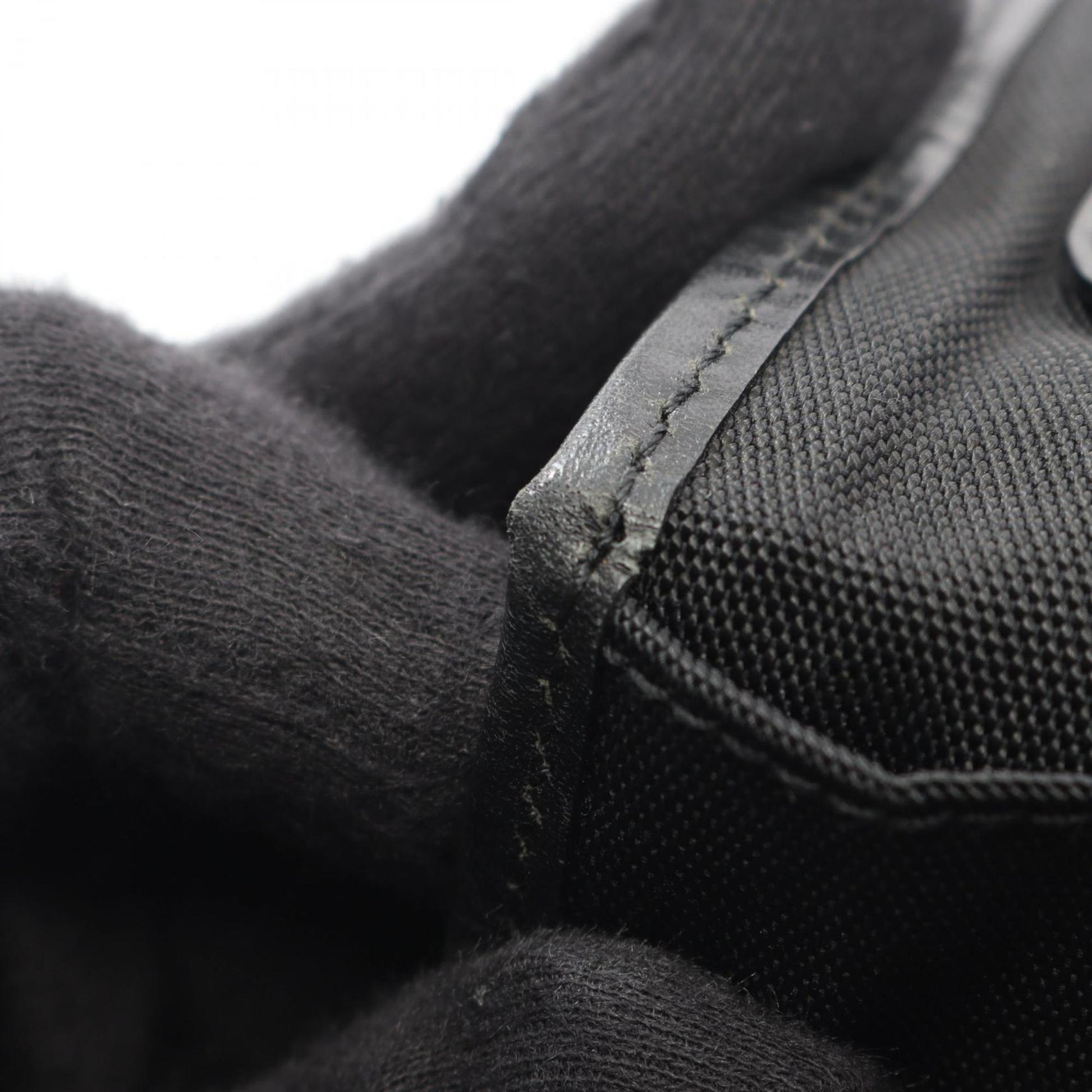 Gucci Black Canvas Leather Shoulder Bag