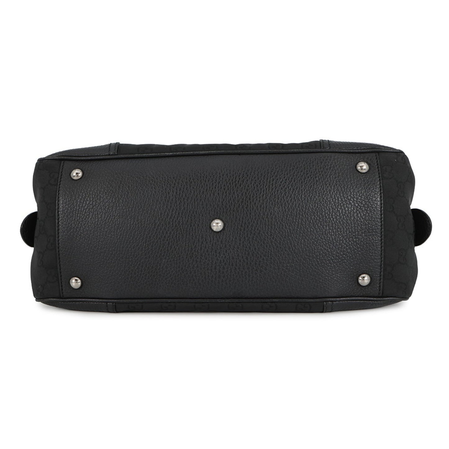 Gucci Sherry Line Black Nylon Leather Handbag