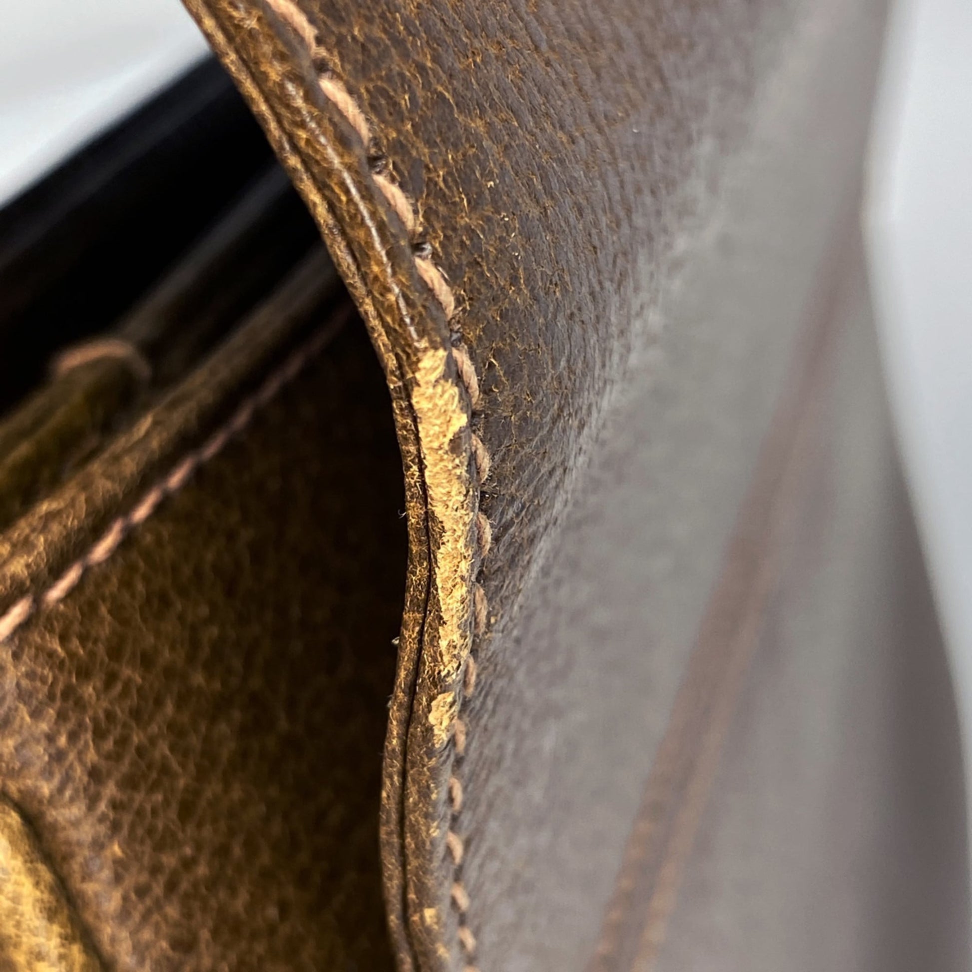 Gucci Brown Bamboo Leather Handbag Shoulder Bag