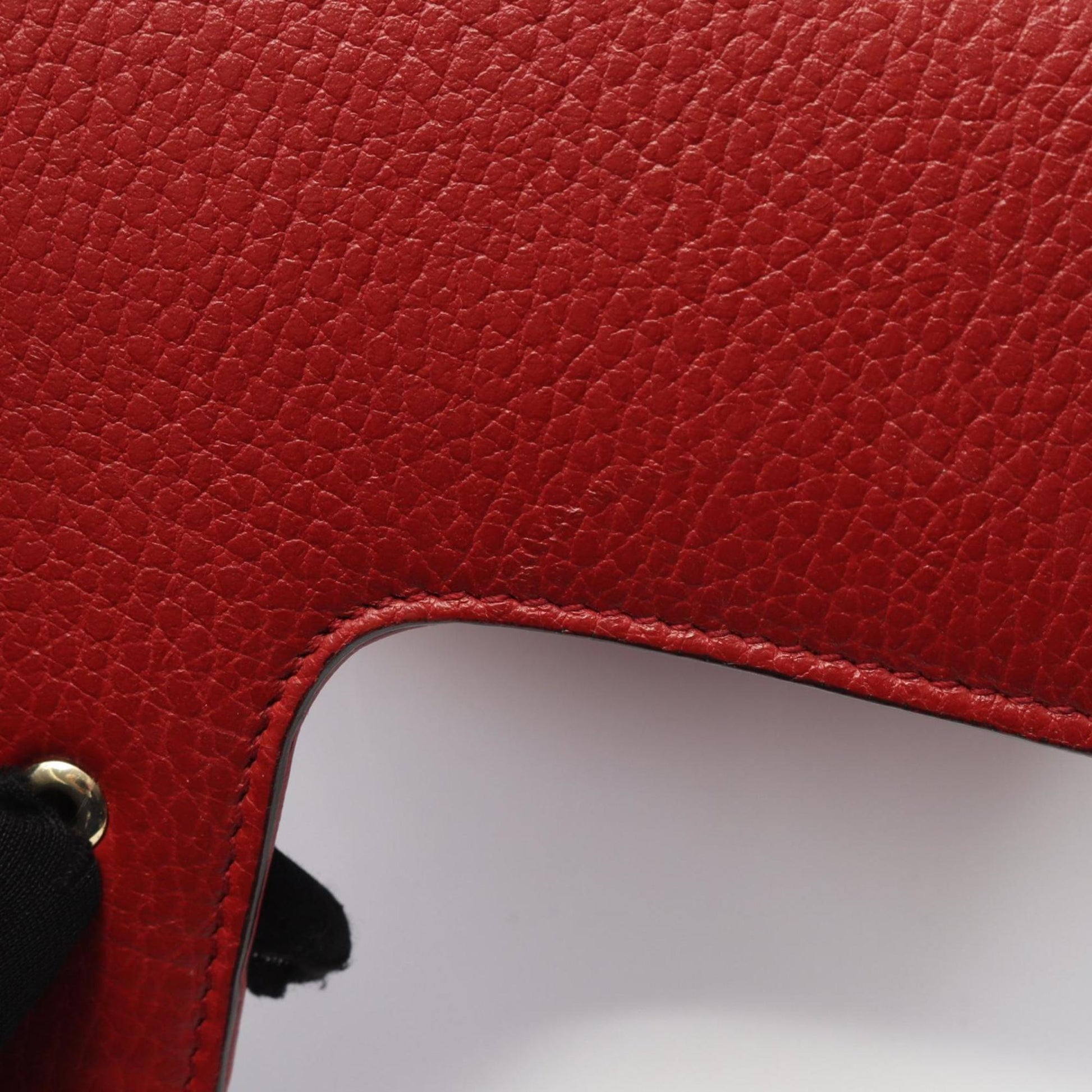Gucci Red Color Leather Shoulder Bag