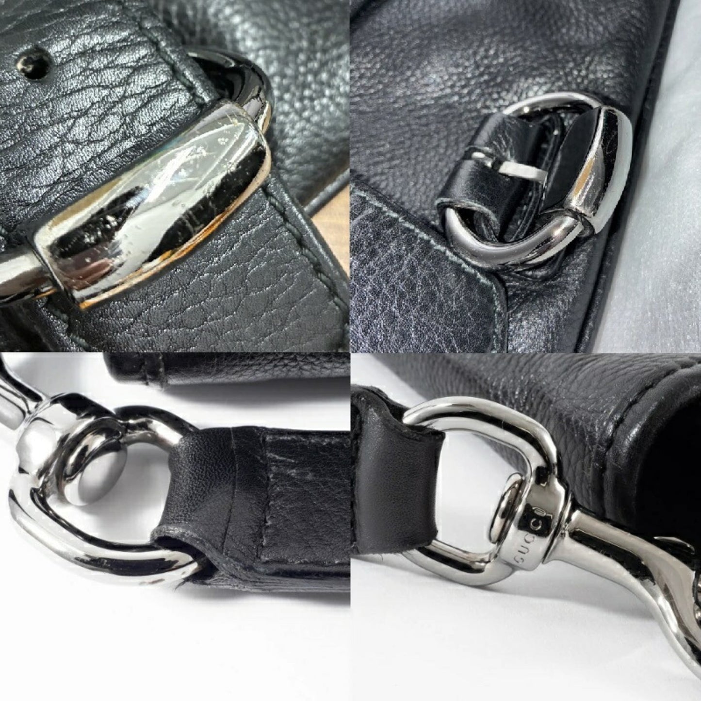 Gucci Black Leather Shoulder Bag