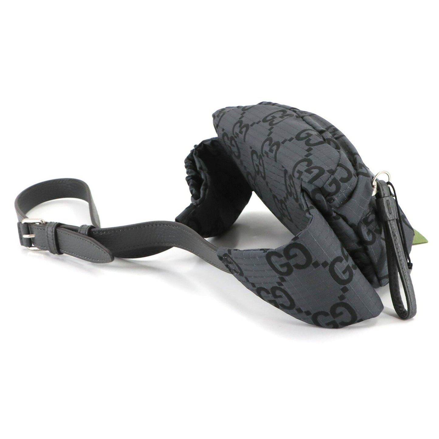 Gucci Gray Polyester Leather Fanny Pack Sling Bag