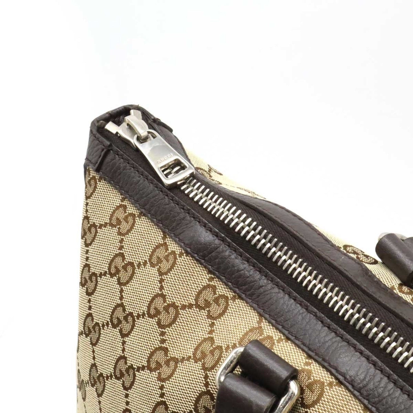 Gucci Gg Canvas Beige Dark Brown Khaki Gg Canvas Shoulder Bag Tote Bag