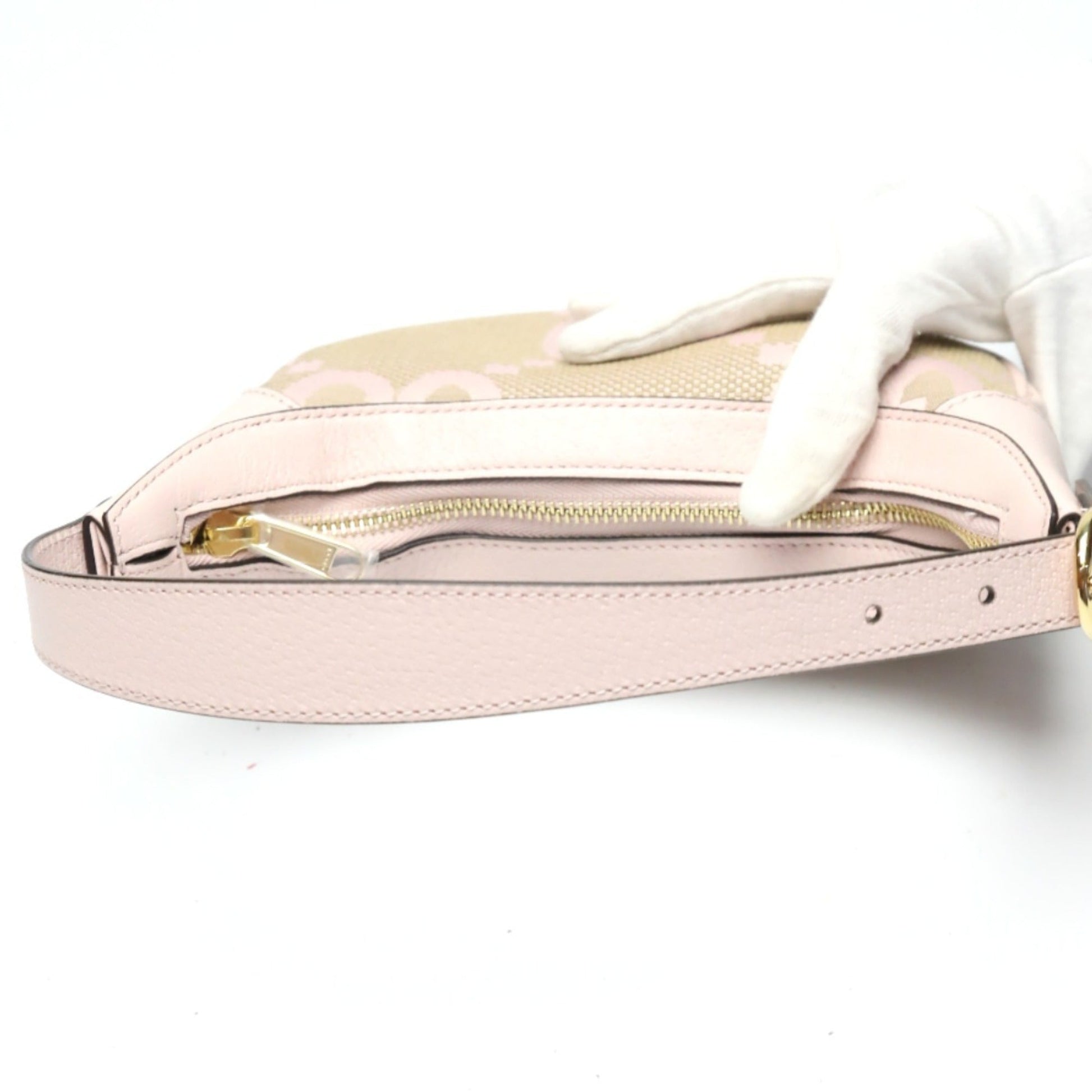 Gucci Pink Gg Canvas Handbag