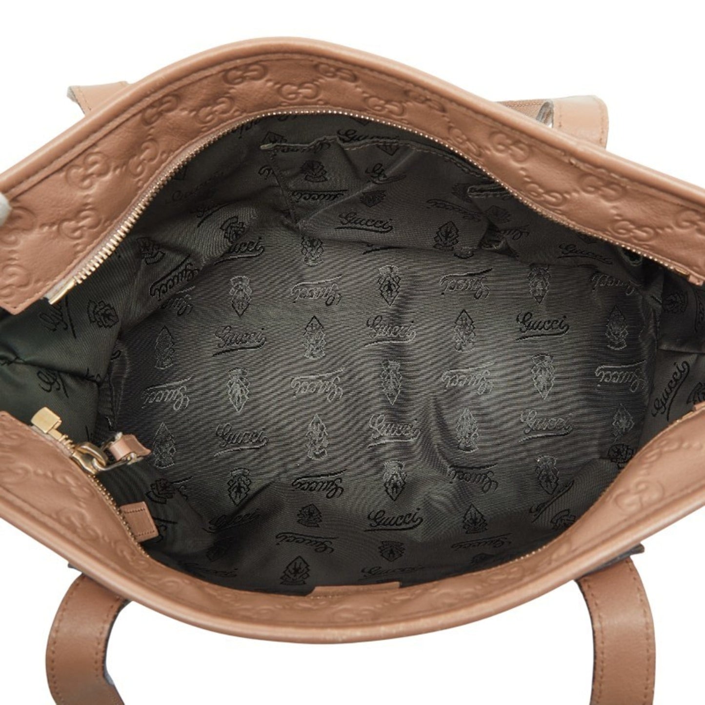 Gucci Beige Leather Handbag Tote Bag