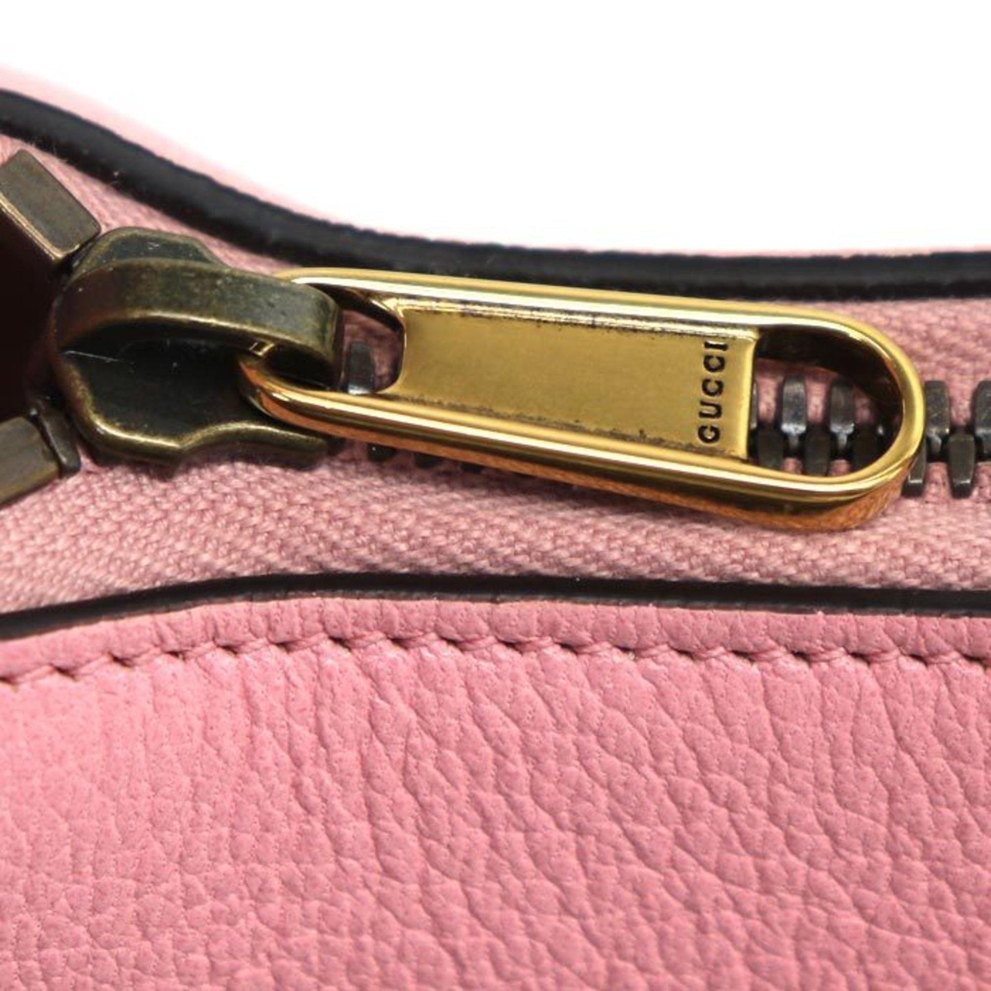 Gucci Pink Leather Shoulder Bag