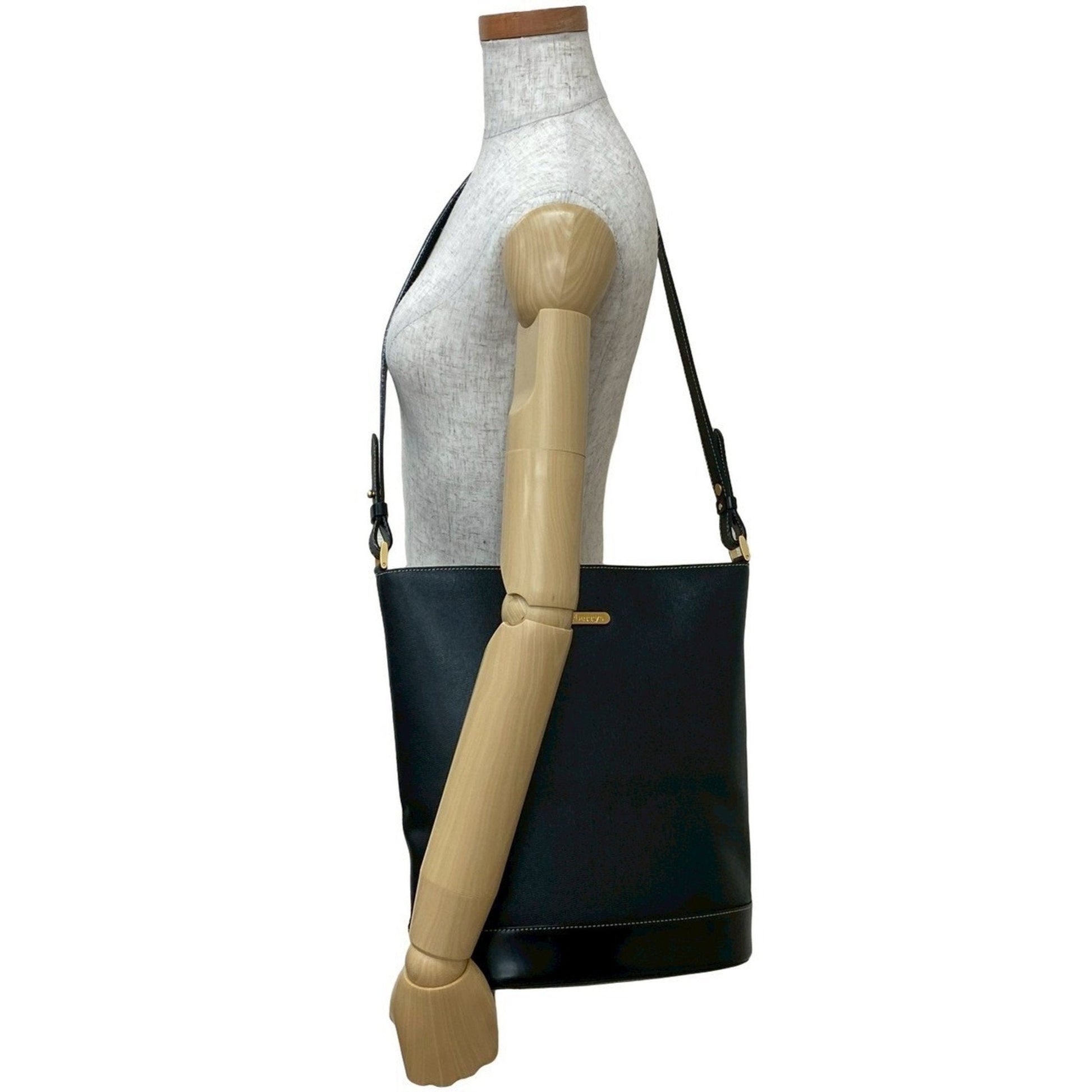 Burberry Shoulder Bag Sling Bag Leather Black