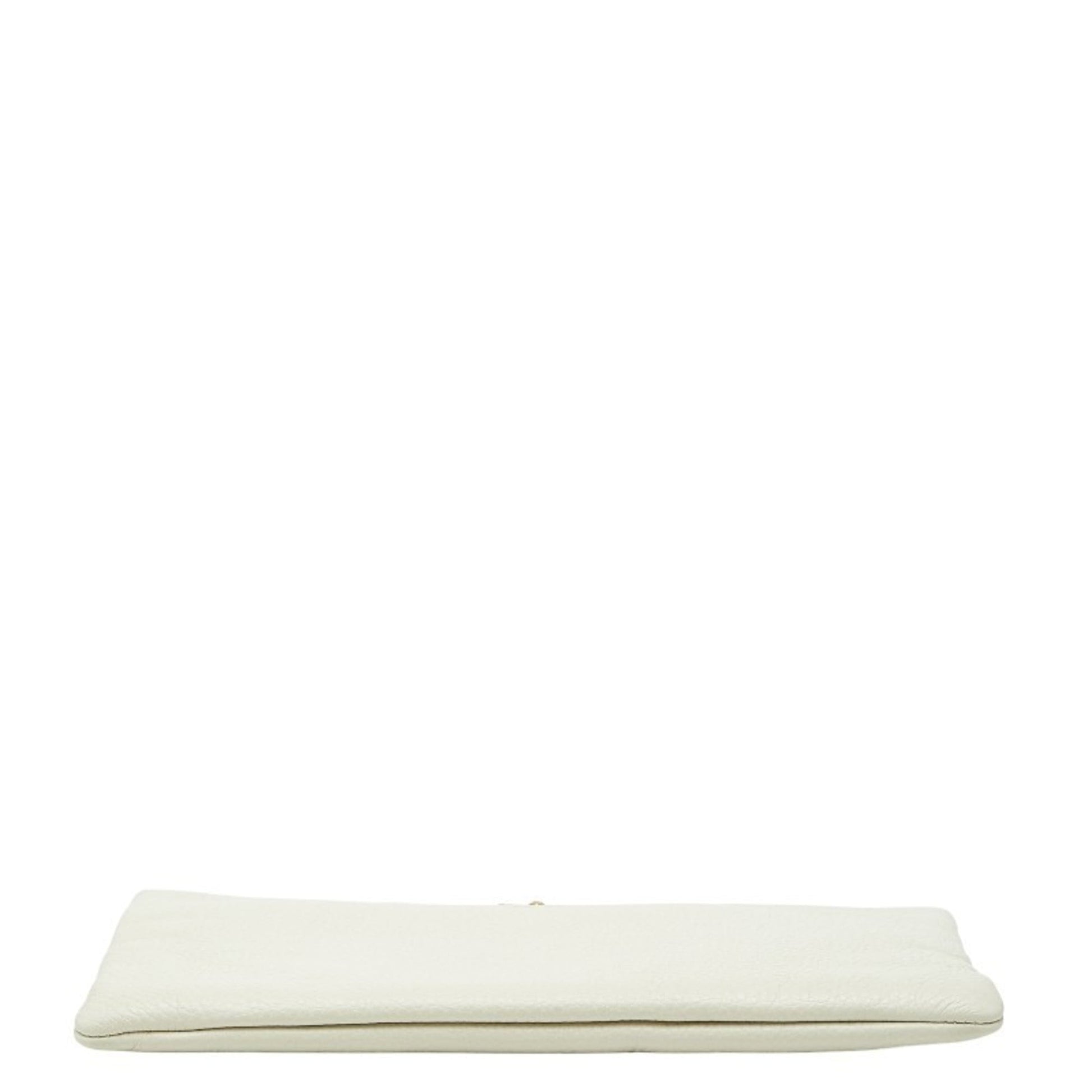 Gucci Animalier Ivory Leather Pouch