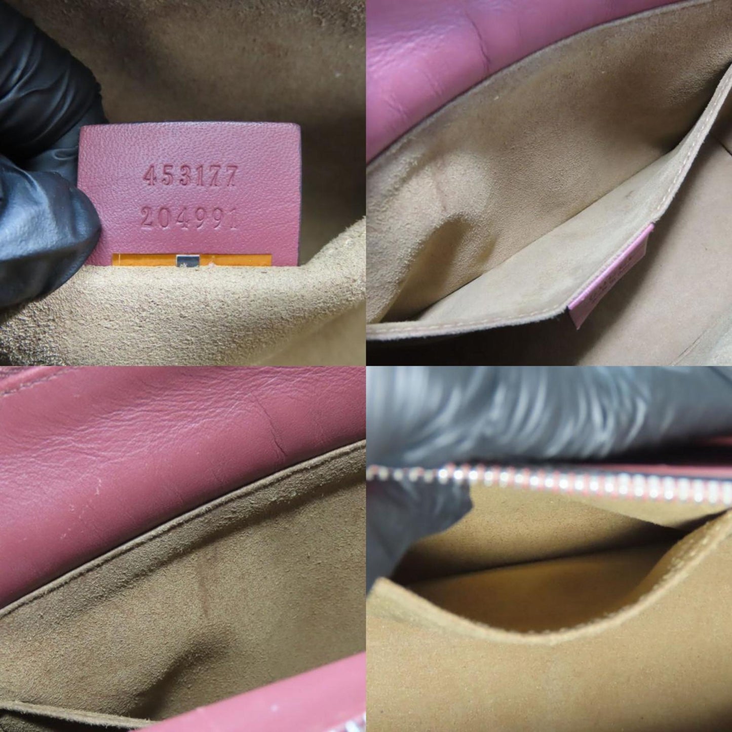 Gucci Gg Blooms Beige Pink Red Color Gg Supreme Handbag
