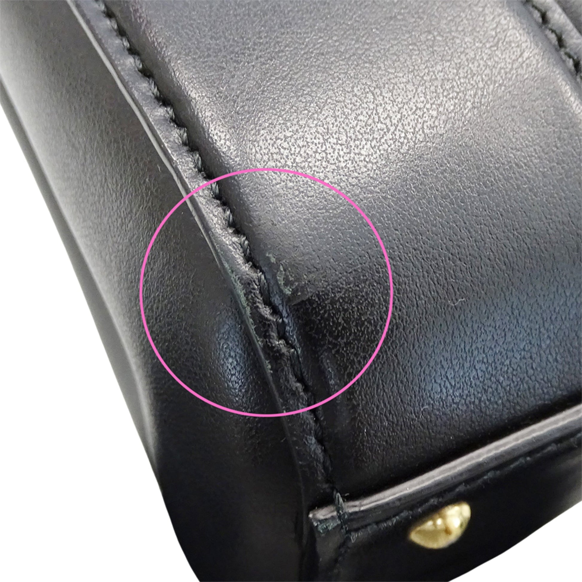 Gucci Black Leather Handbag Shoulder Bag