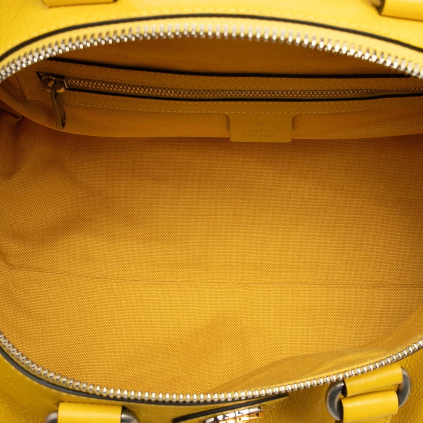 Gucci Yellow Leather Boston Bag Shoulder Bag