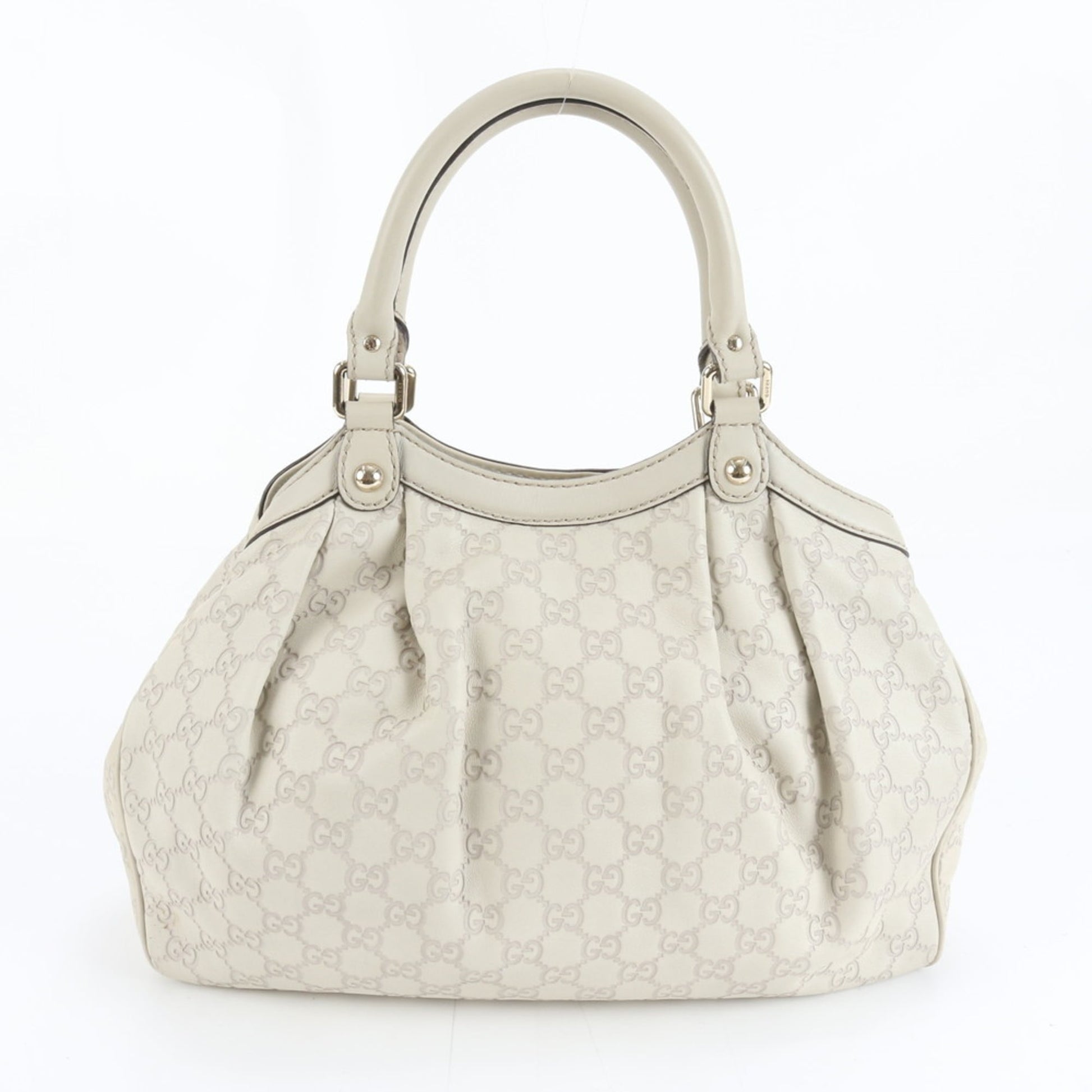 Gucci Ivory Leather Tote Bag