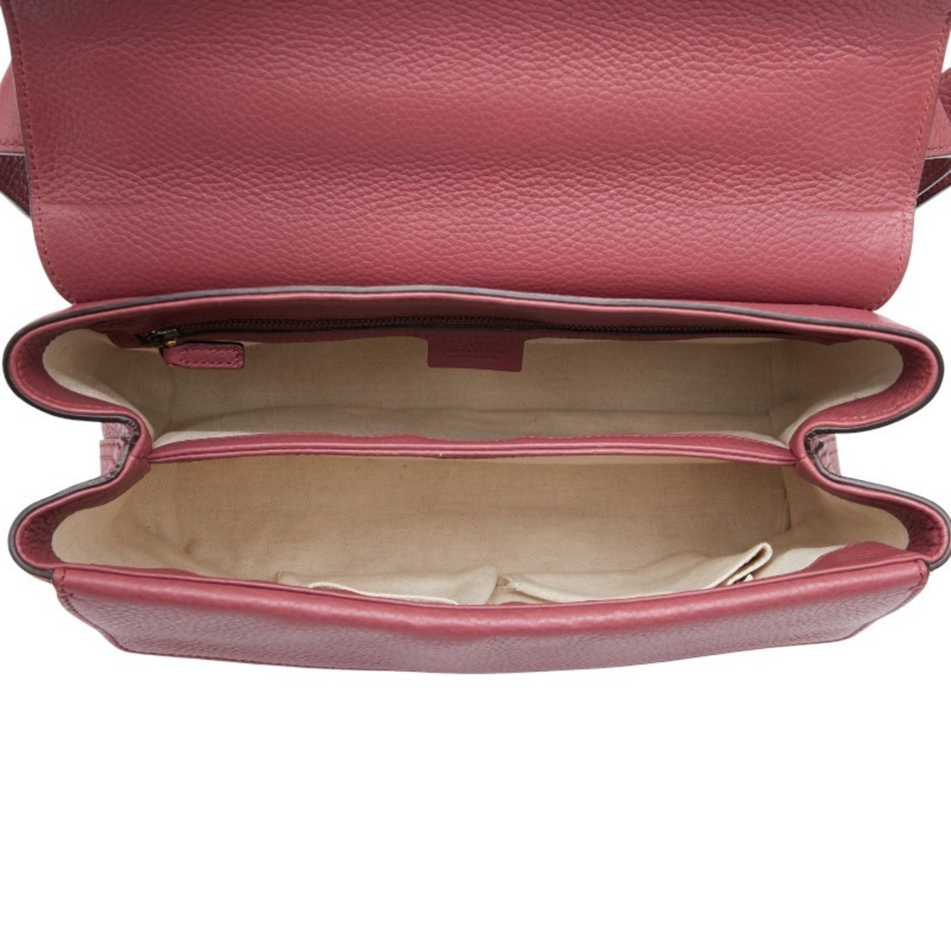 Gucci Pink Leather Shoulder Bag