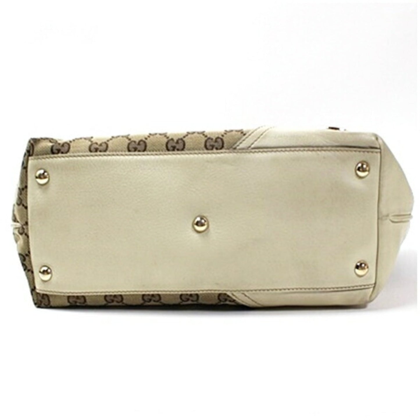 Gucci Brown Ivory Multi-Color Canvas Leather Shoulder Bag