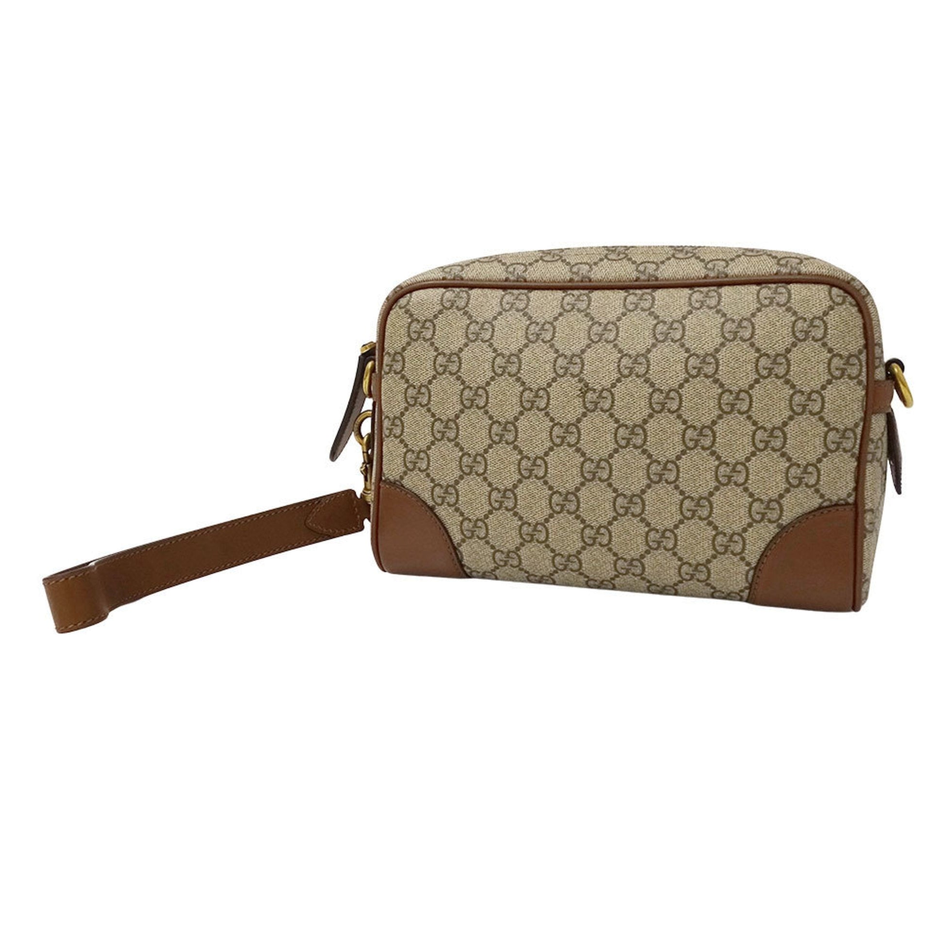 Gucci Beige Brown Gg Supreme Shoulder Bag