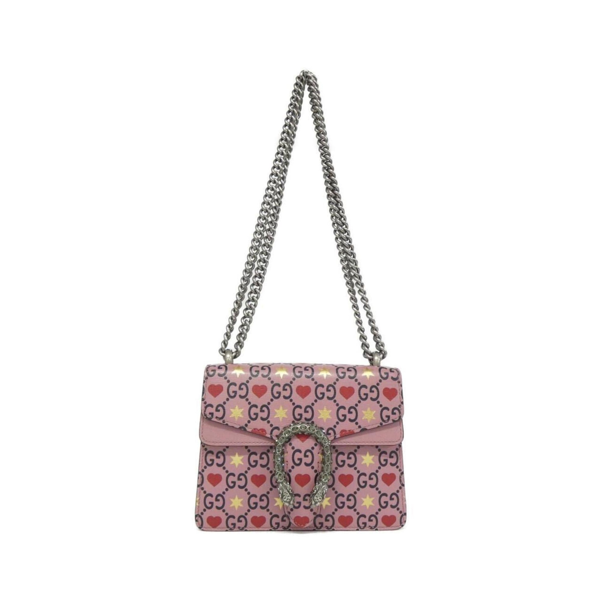 Gucci Pink Leather Shoulder Bag