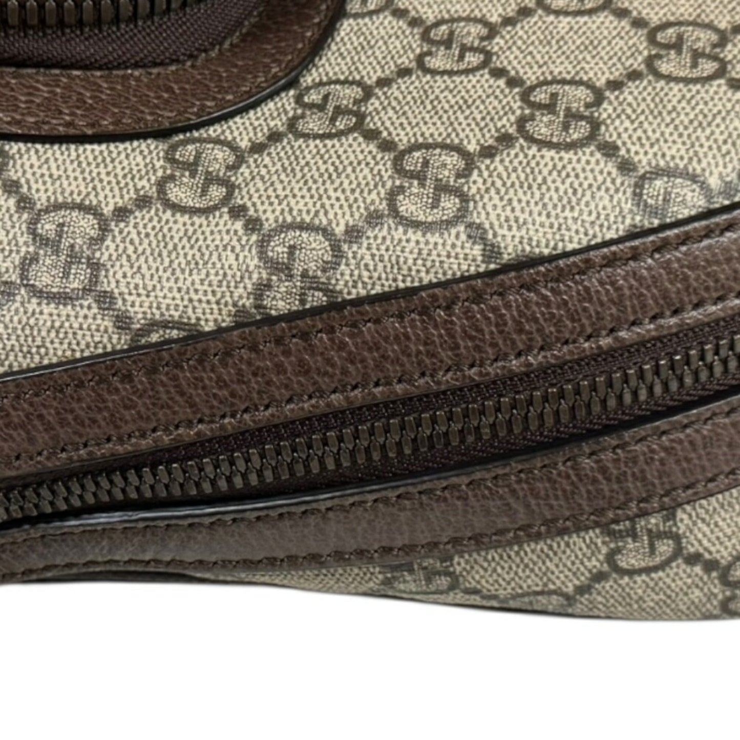 Gucci Beige Brown Gg Supreme Canvas Backpack