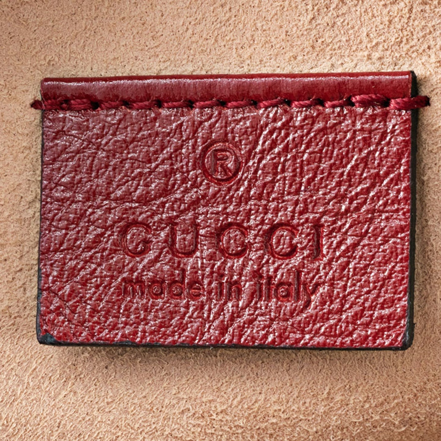Gucci Red Color Leather Shoulder Bag