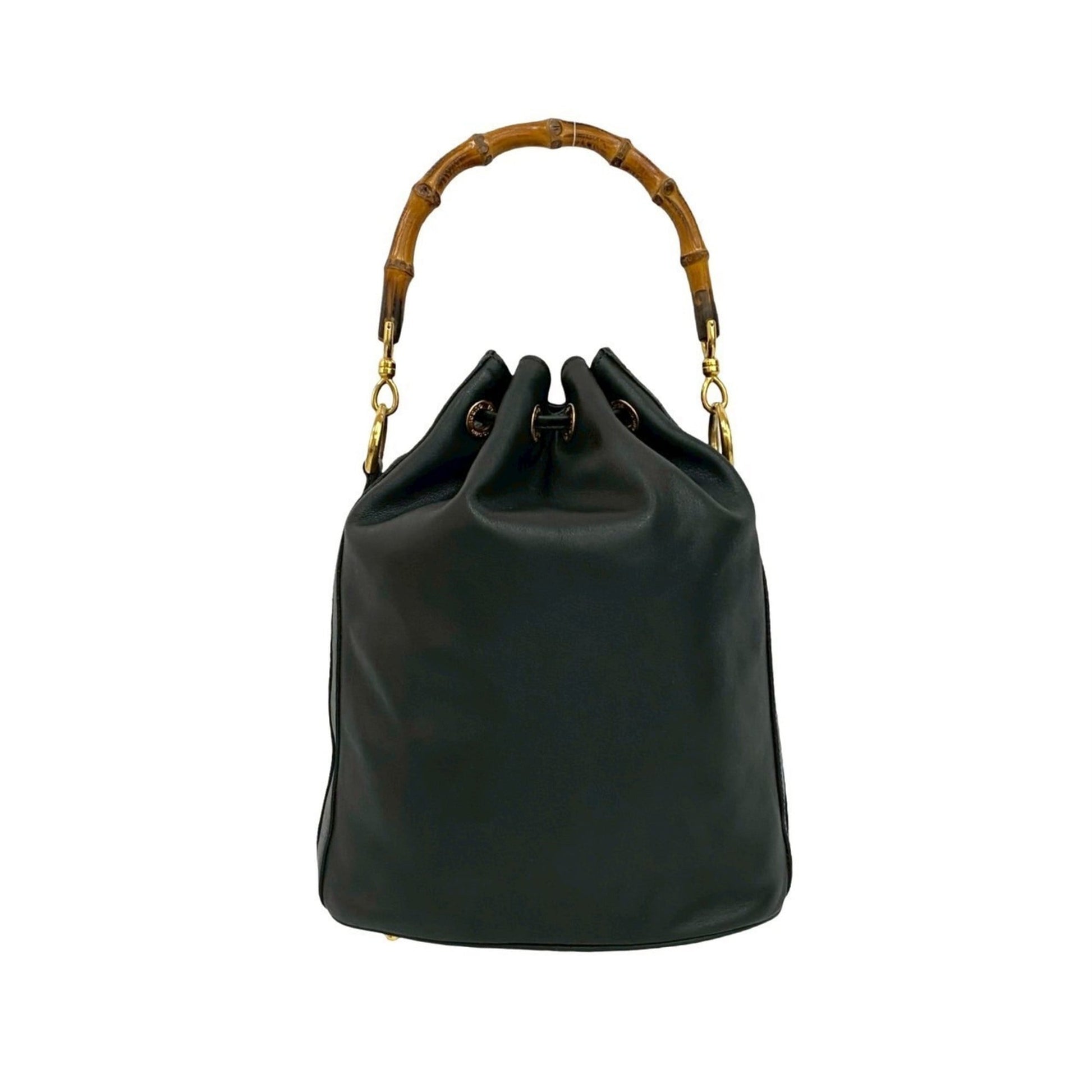 Gucci Black Leather Handbag Shoulder Bag