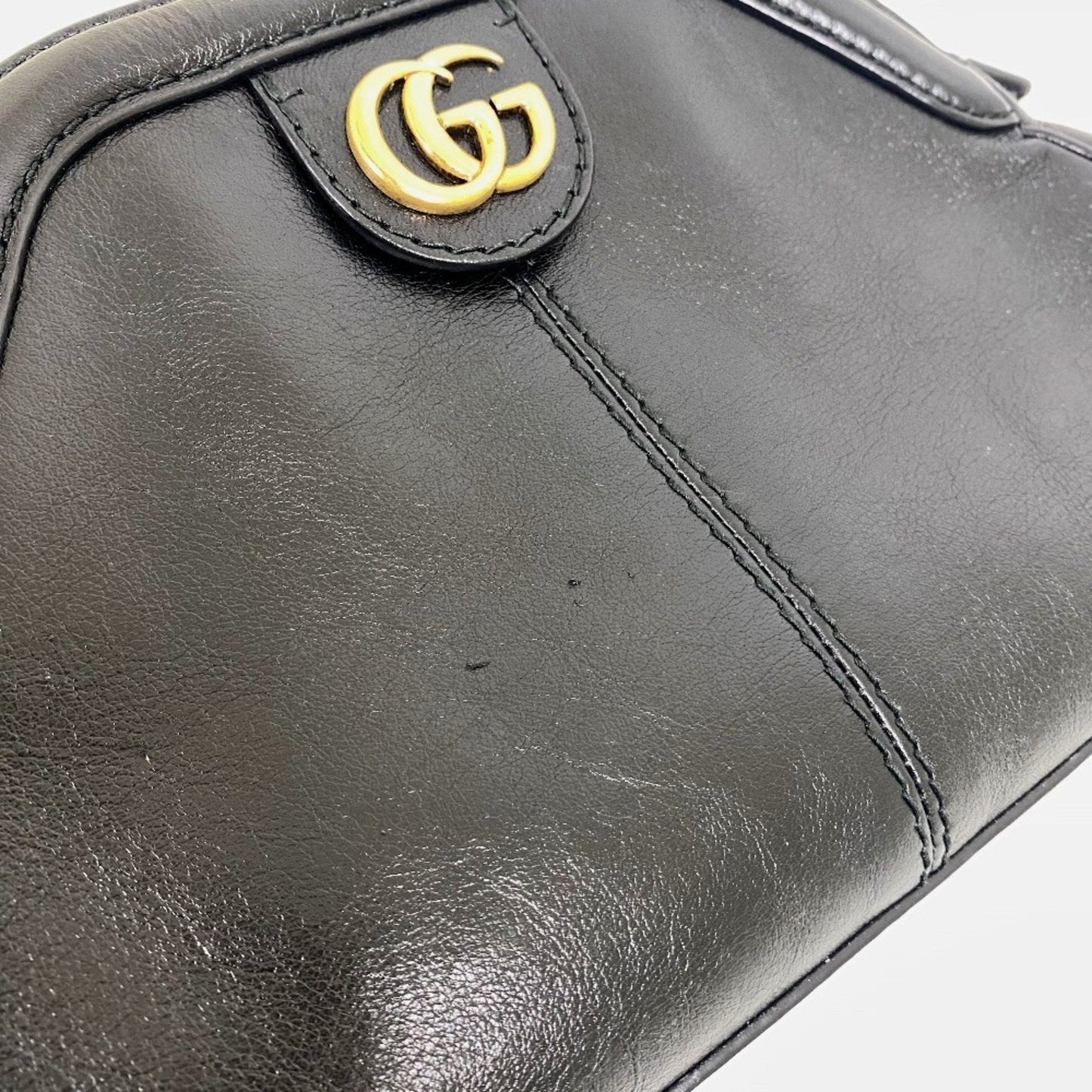 Gucci Black Leather Clutch Bag Shoulder Bag