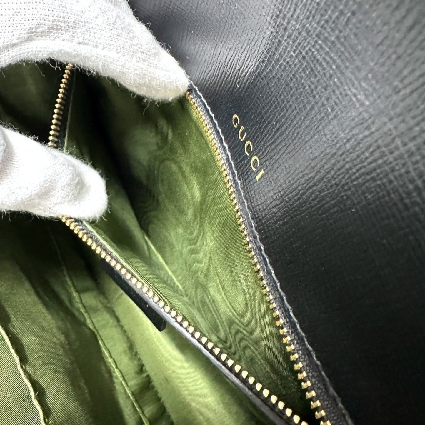 Gucci Black Leather Shoulder Bag