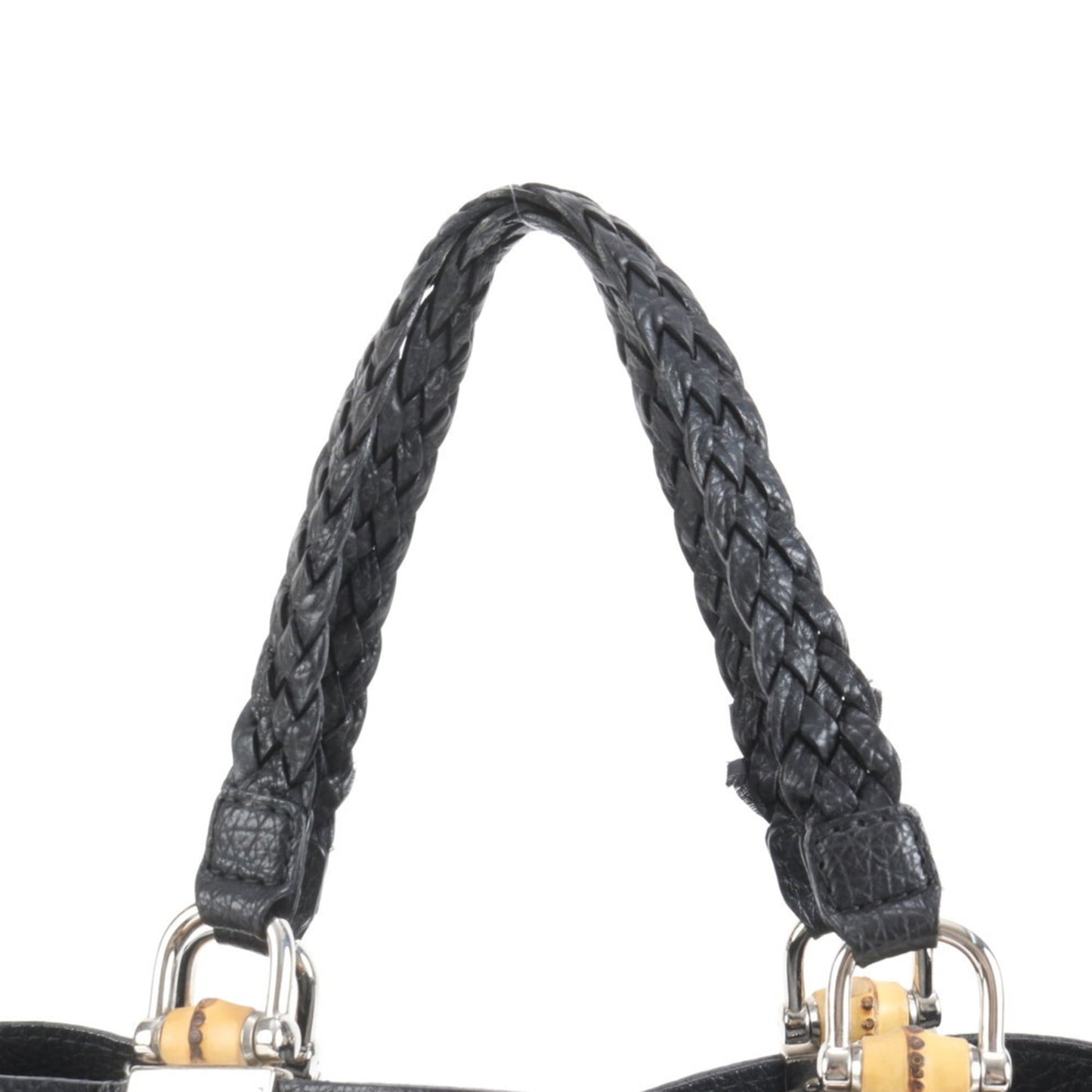 Gucci Black Leather Tote Bag