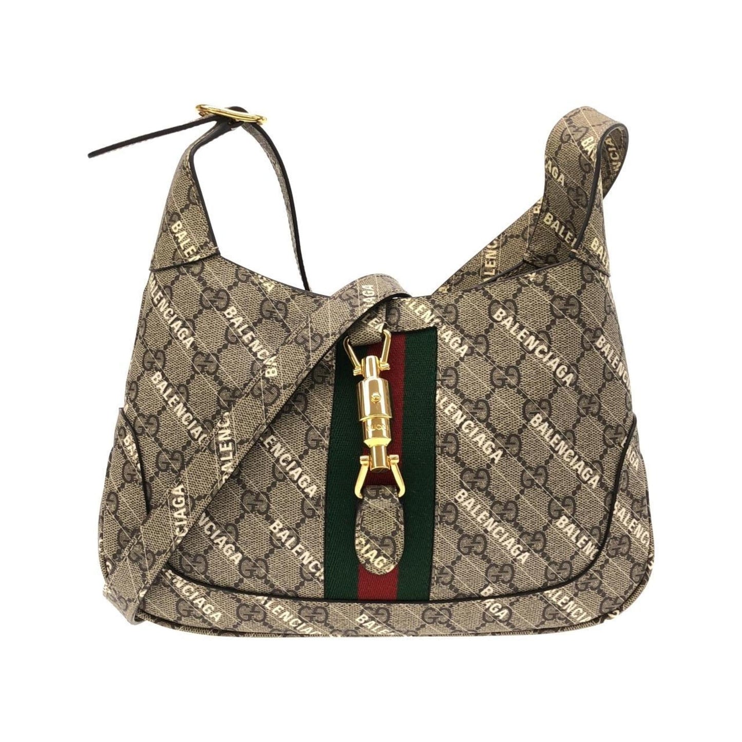 Gucci Beige White Gg Supreme Shoulder Bag