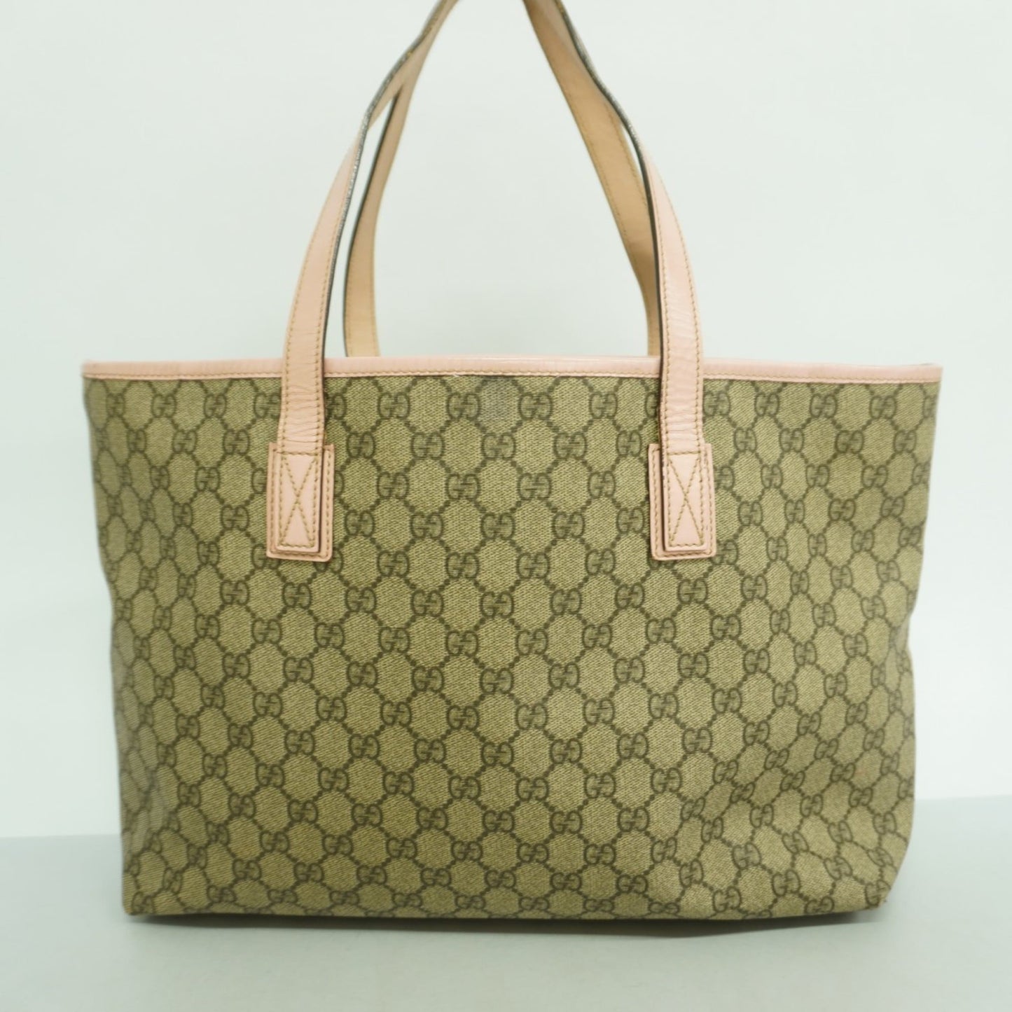 Gucci Brown Pink Pvc Tote Bag