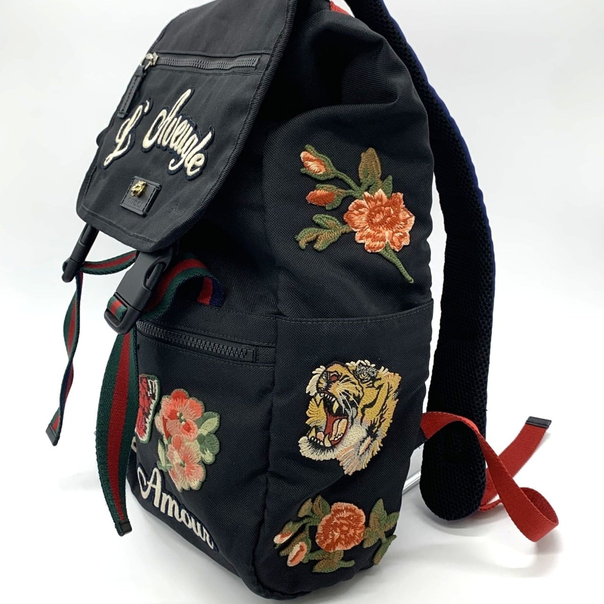 Gucci Black Nylon Backpack