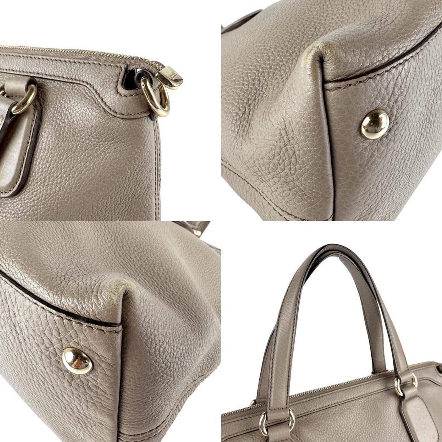 Gucci Grayish Leather Handbag