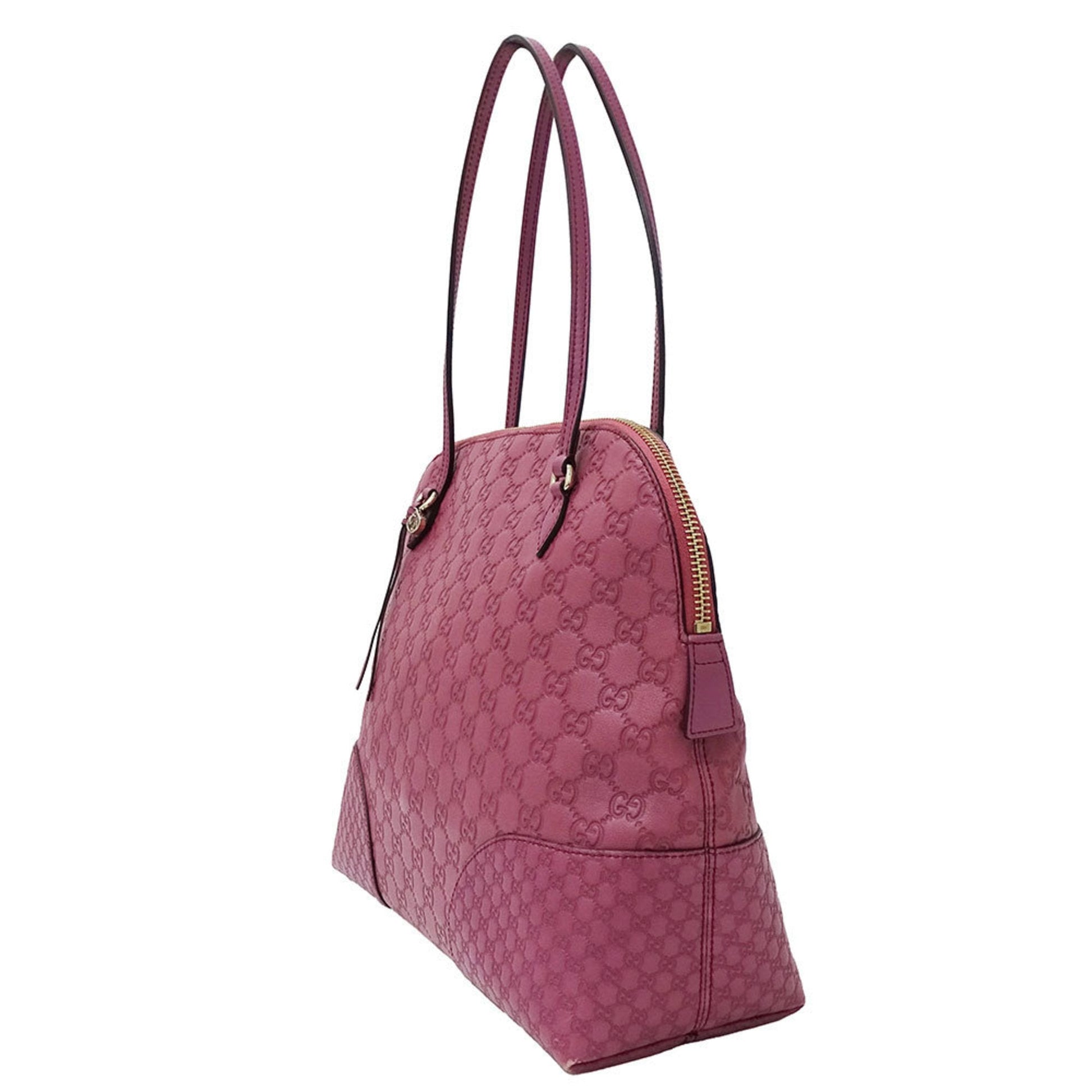 Gucci Purple Leather Tote Bag