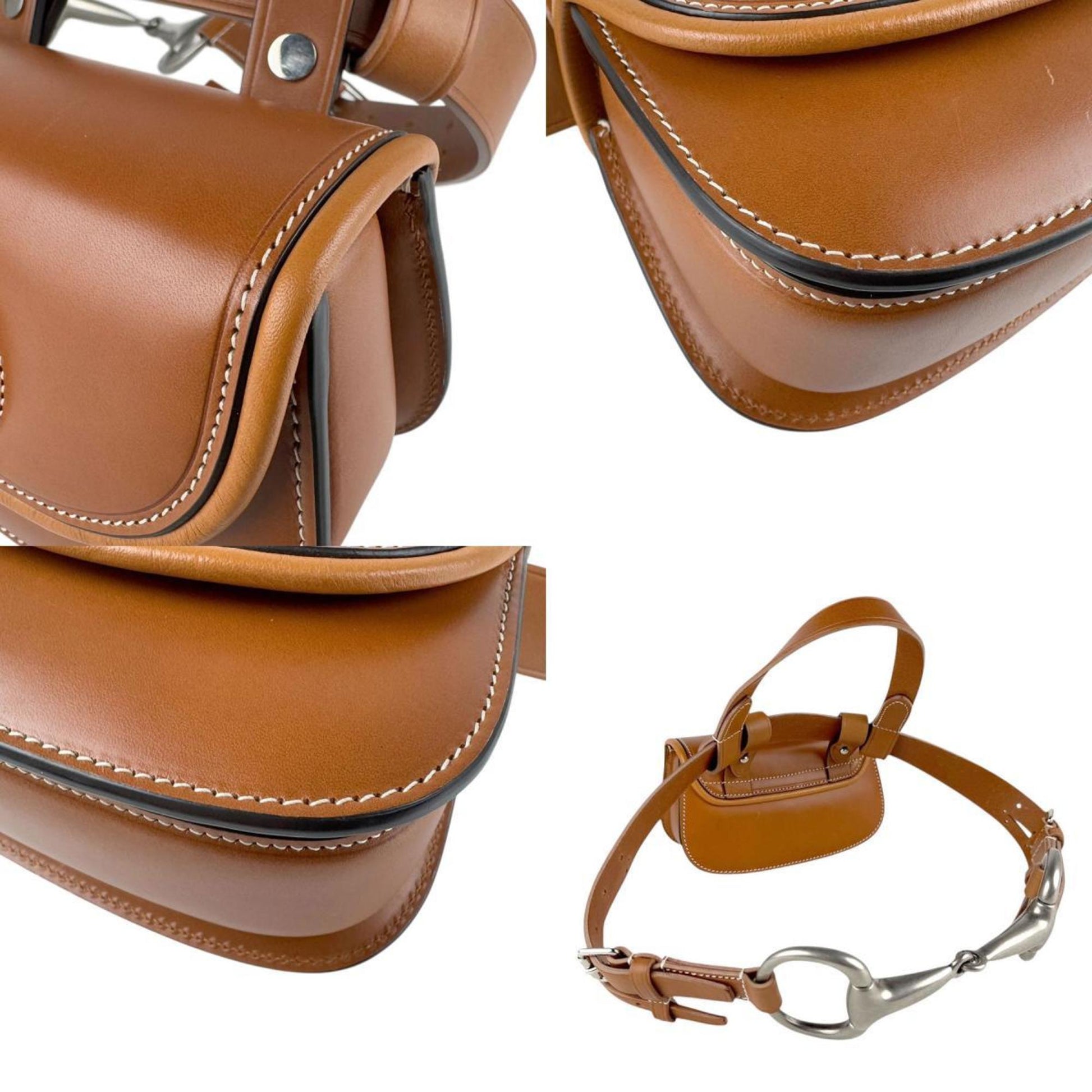 Gucci Brown Leather Shoulder Bag