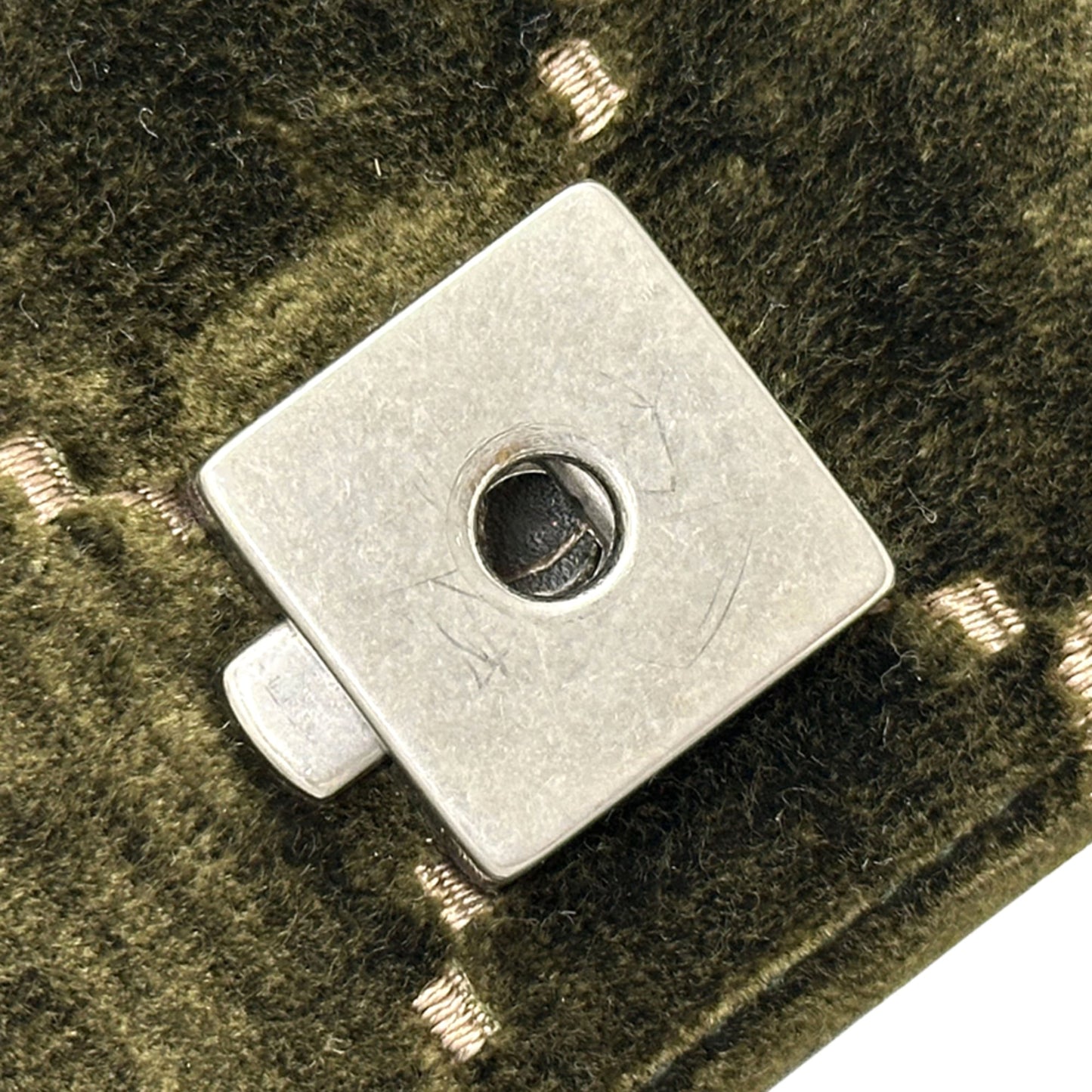 Gucci Khaki Suede Leather Shoulder Bag