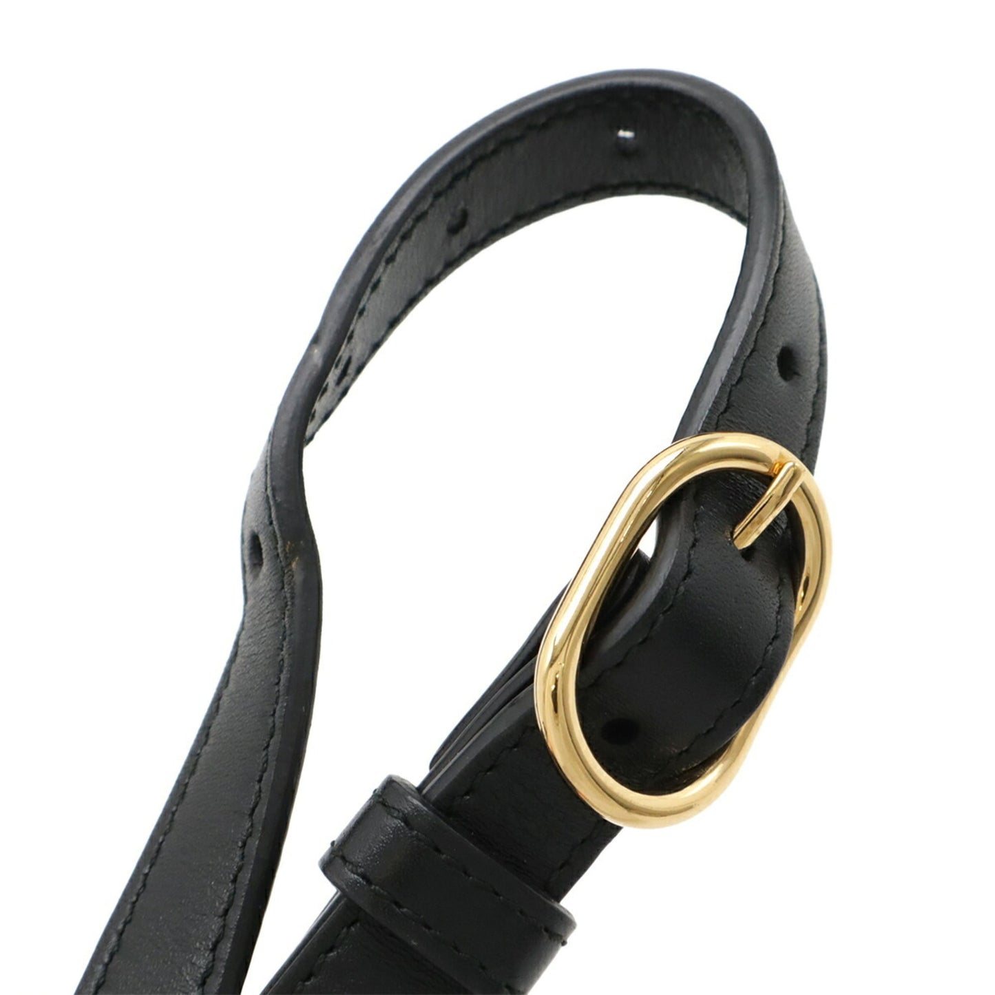 Gucci Gg Marmont Black Leather Pochette Shoulder Bag