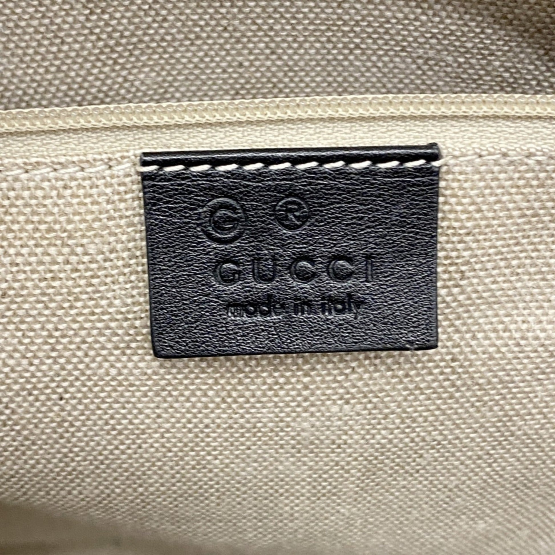 Gucci Black Leather Tote Bag