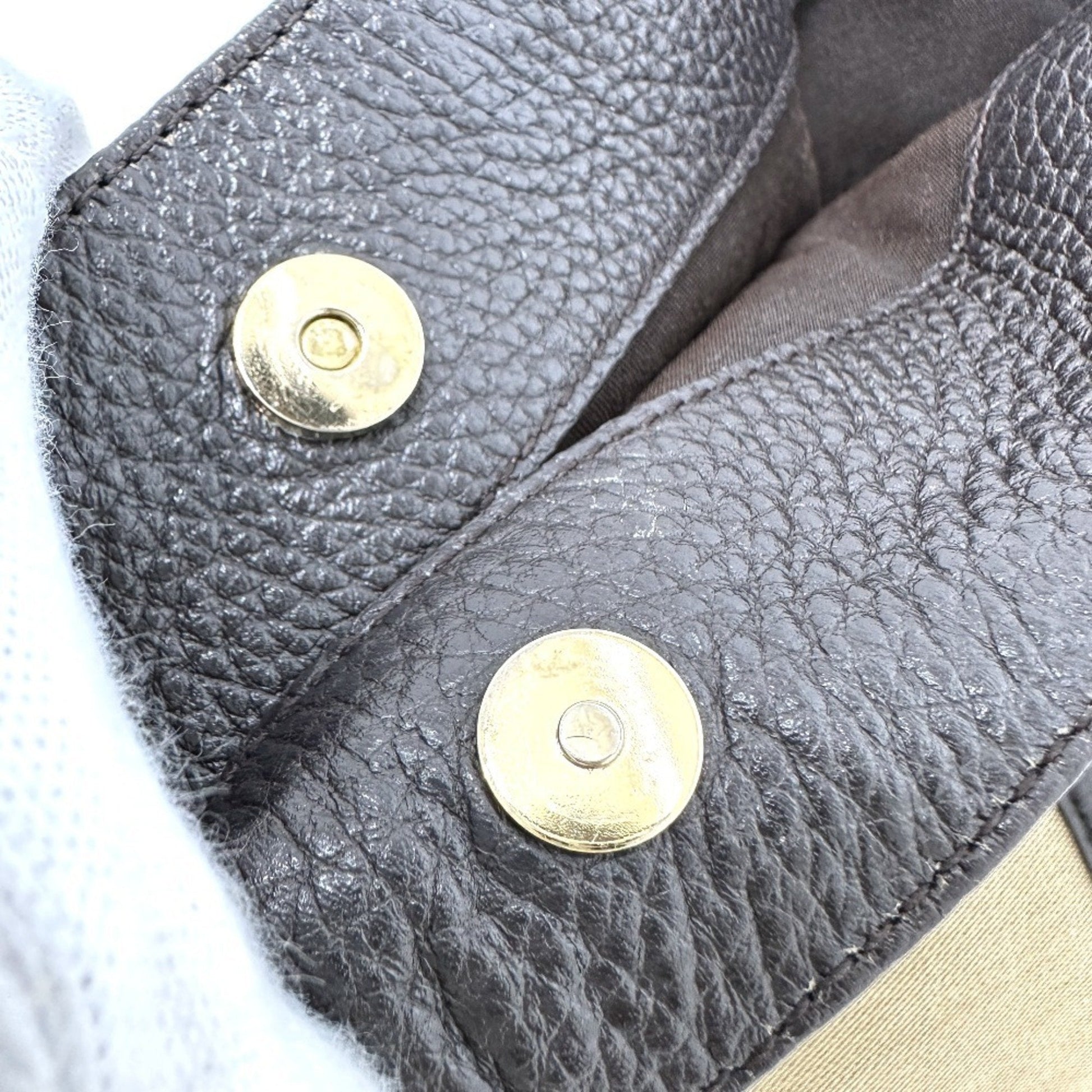 Gucci Beige Canvas Leather Shoulder Bag Tote Bag