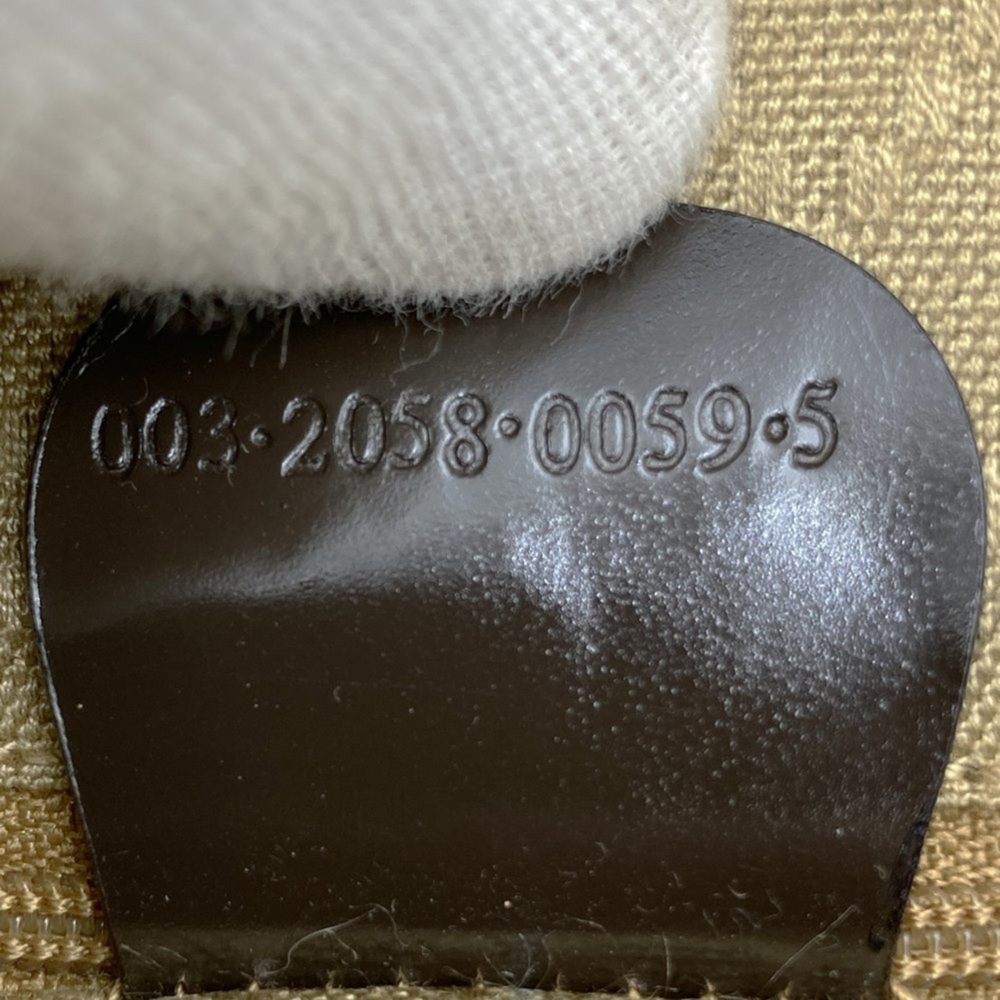 Gucci Brown Leather Nylon Sling Bag
