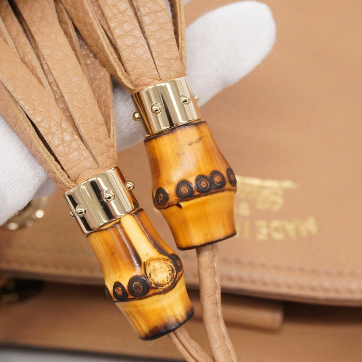 Gucci Beige Leather Handbag