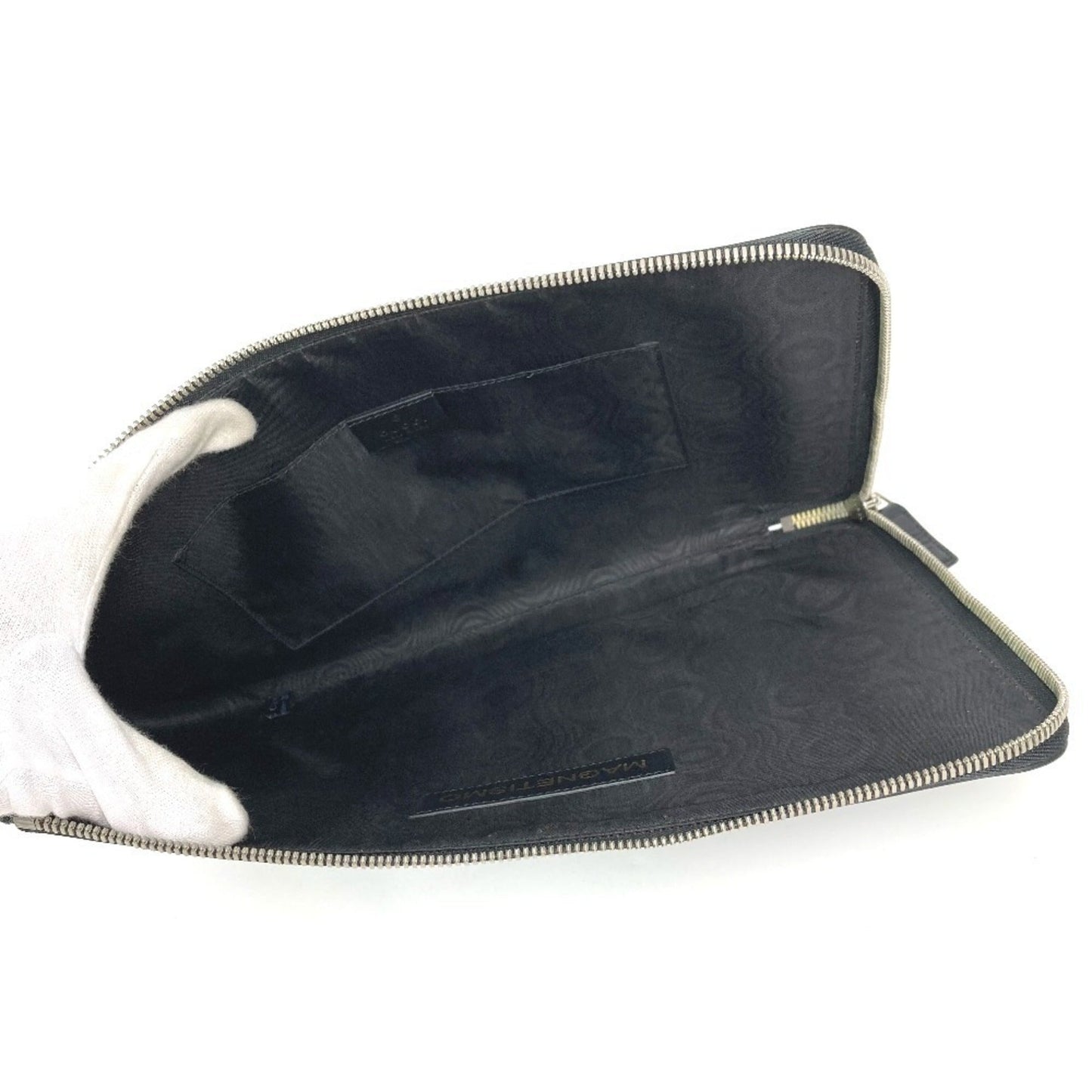 Gucci Black Leather Clutch Bag Pouch