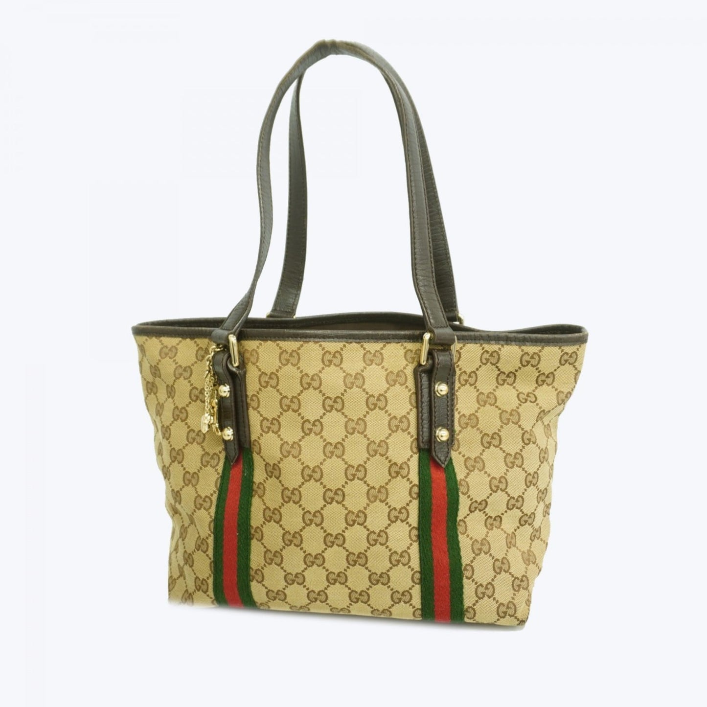 Gucci Brown Canvas Tote Bag